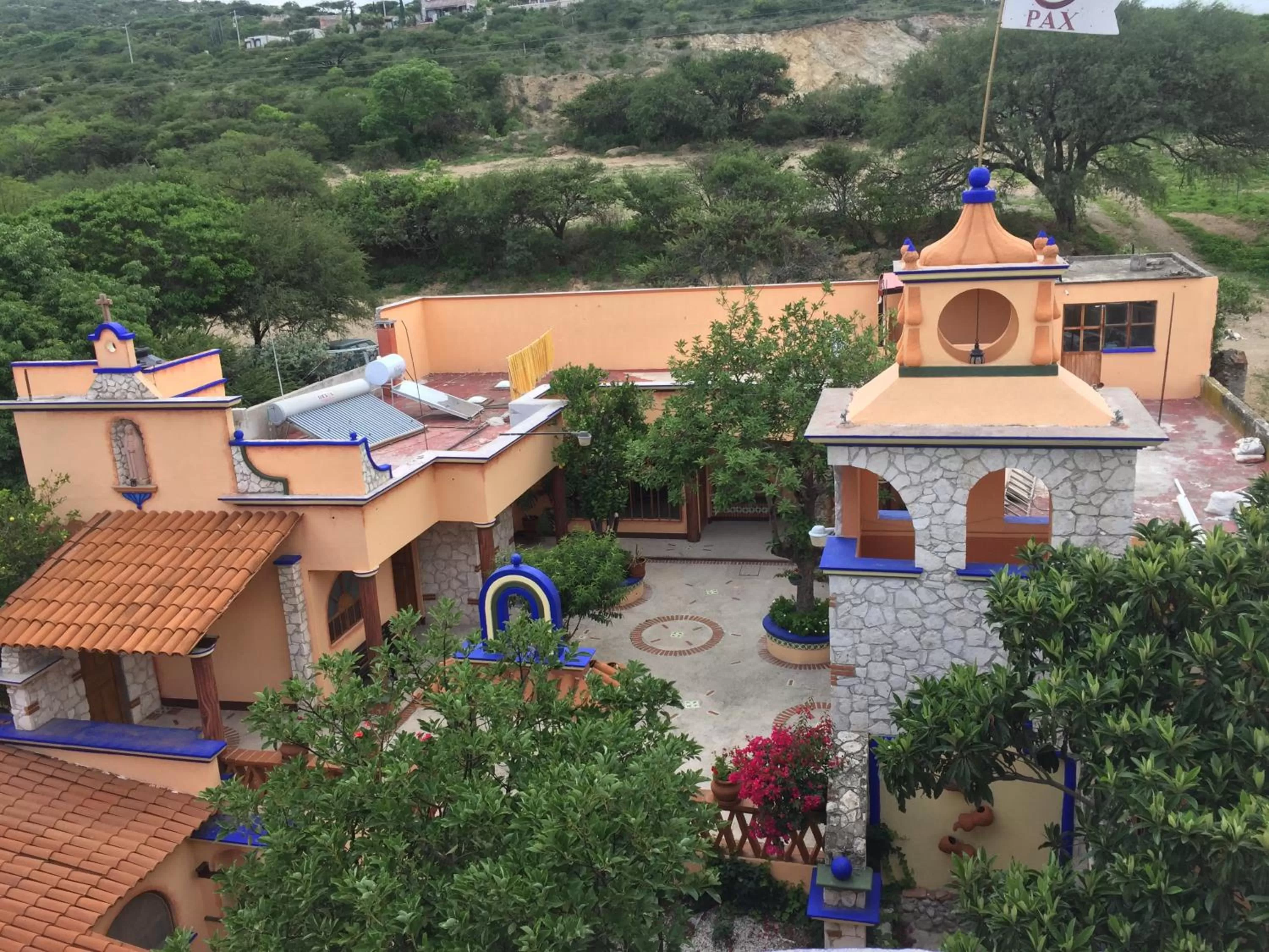 Bird's eye view, View in Hotel Feregrino