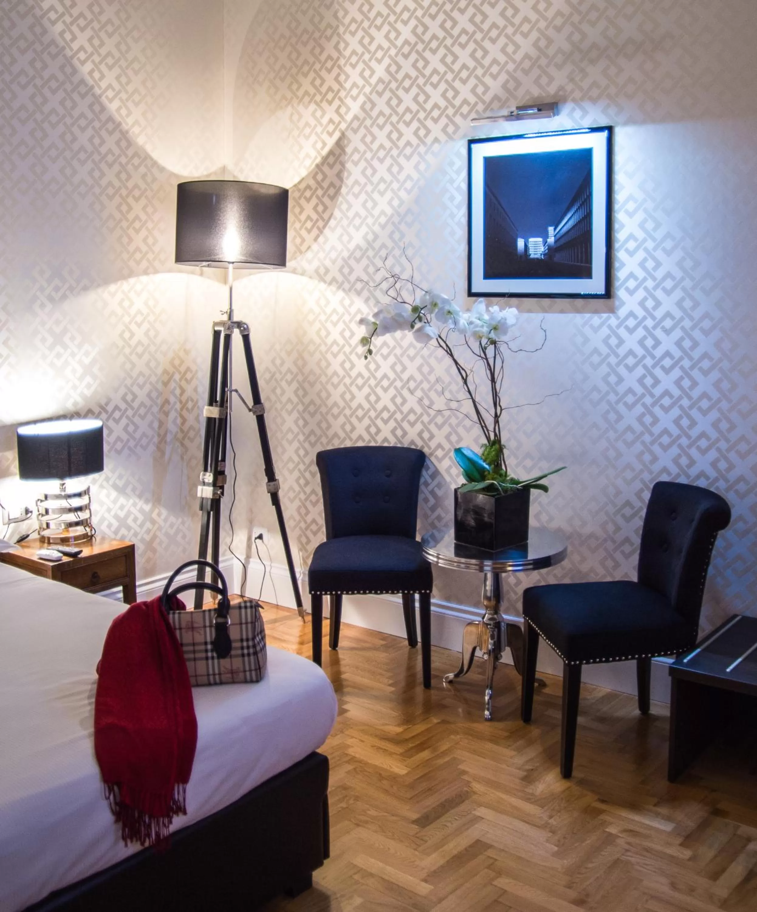 Decorative detail, Bed in Minerva Relais