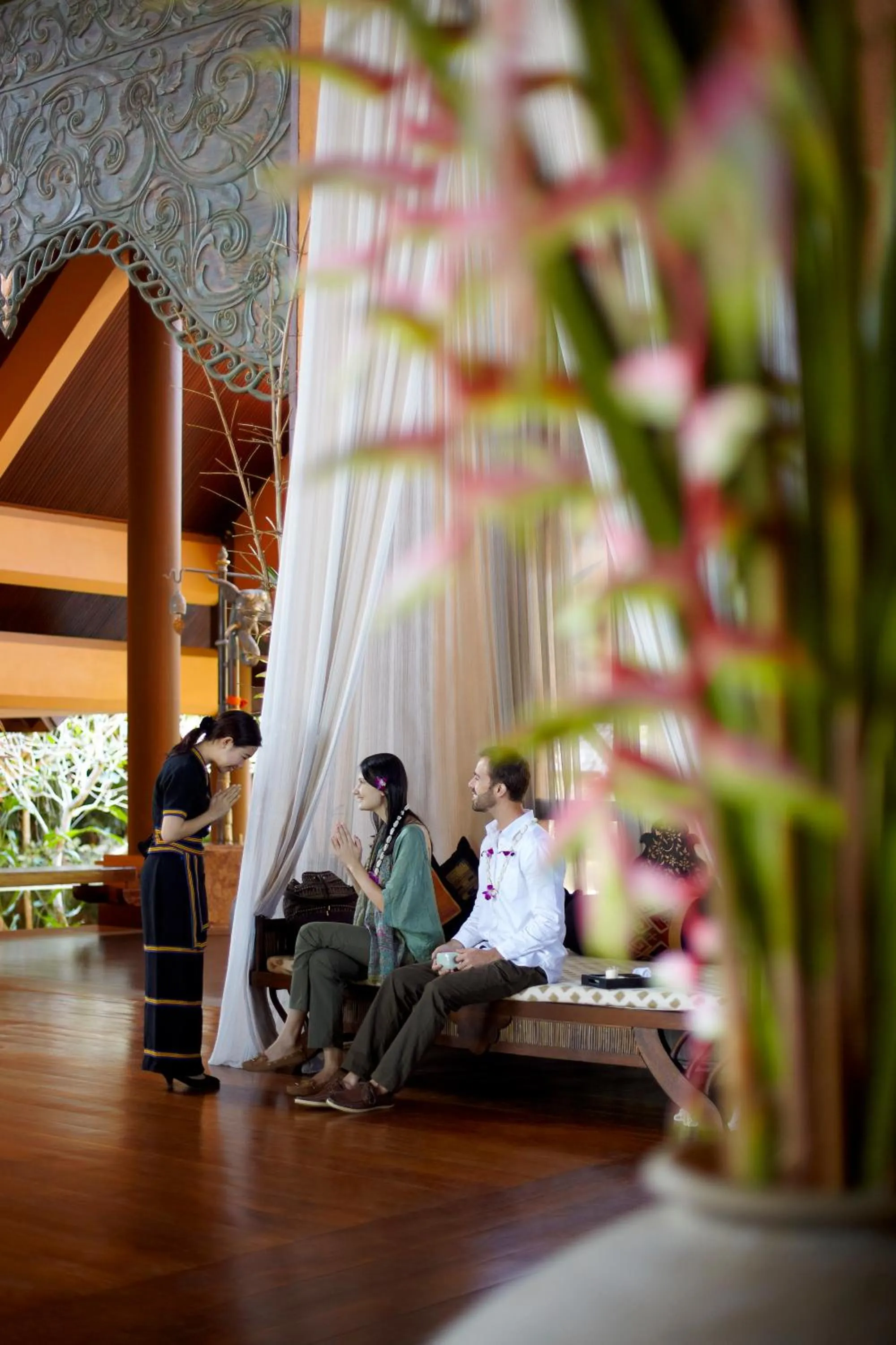 Facade/entrance in Anantara Golden Triangle Elephant Camp & Resort