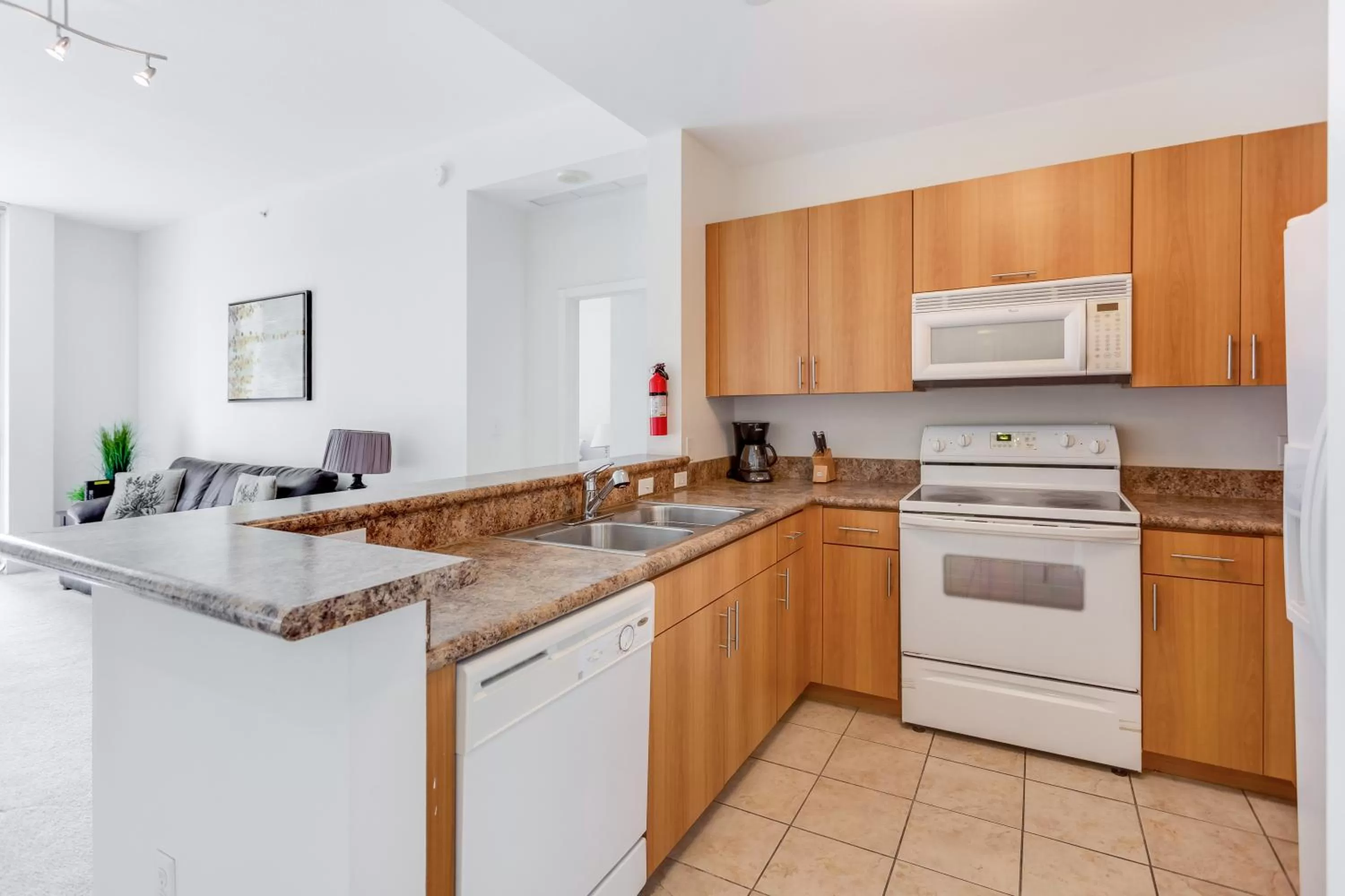 Kitchen or kitchenette in Dadeland Towers by Miami Vacations