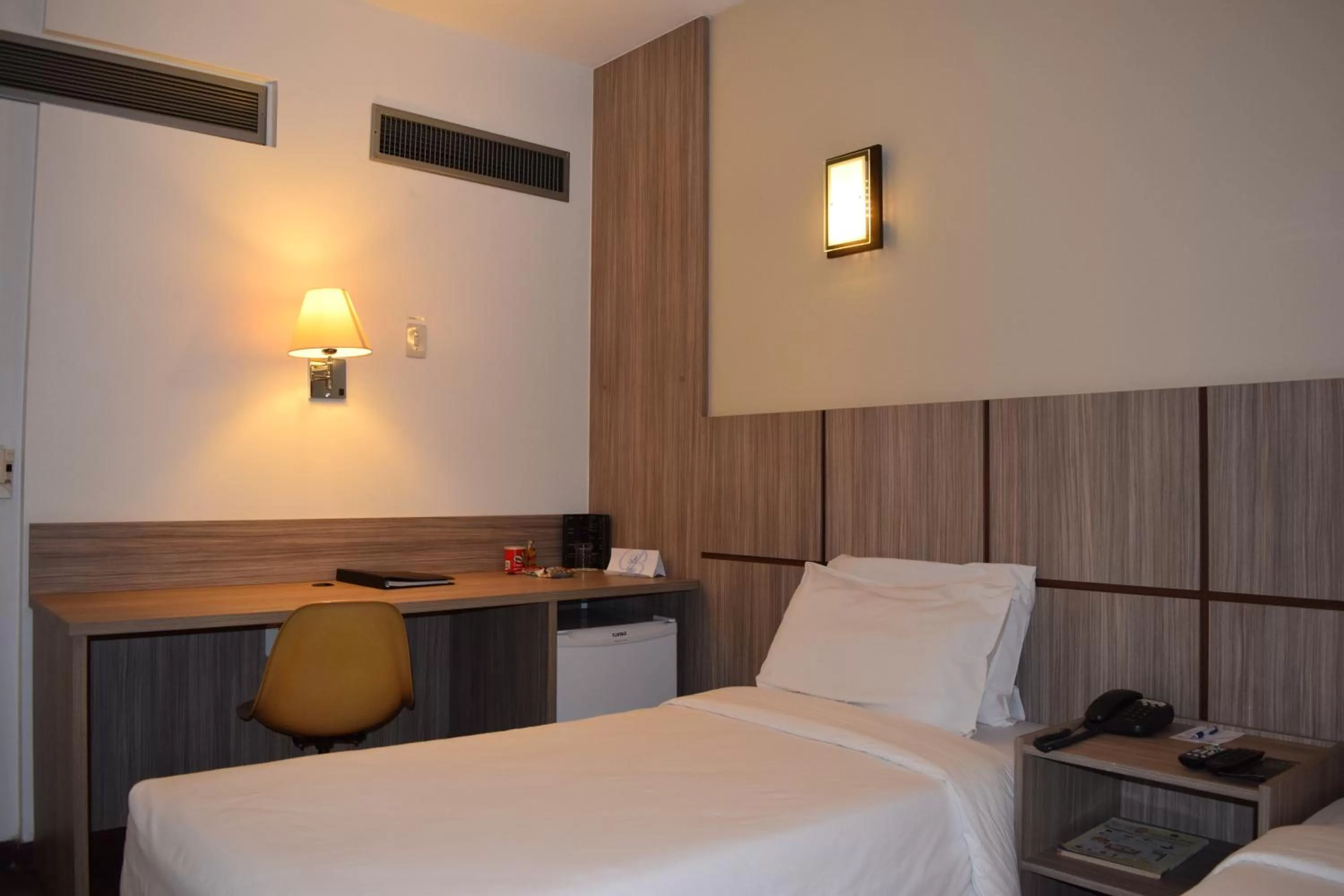 Decorative detail, Bed in América Bittar Hotel