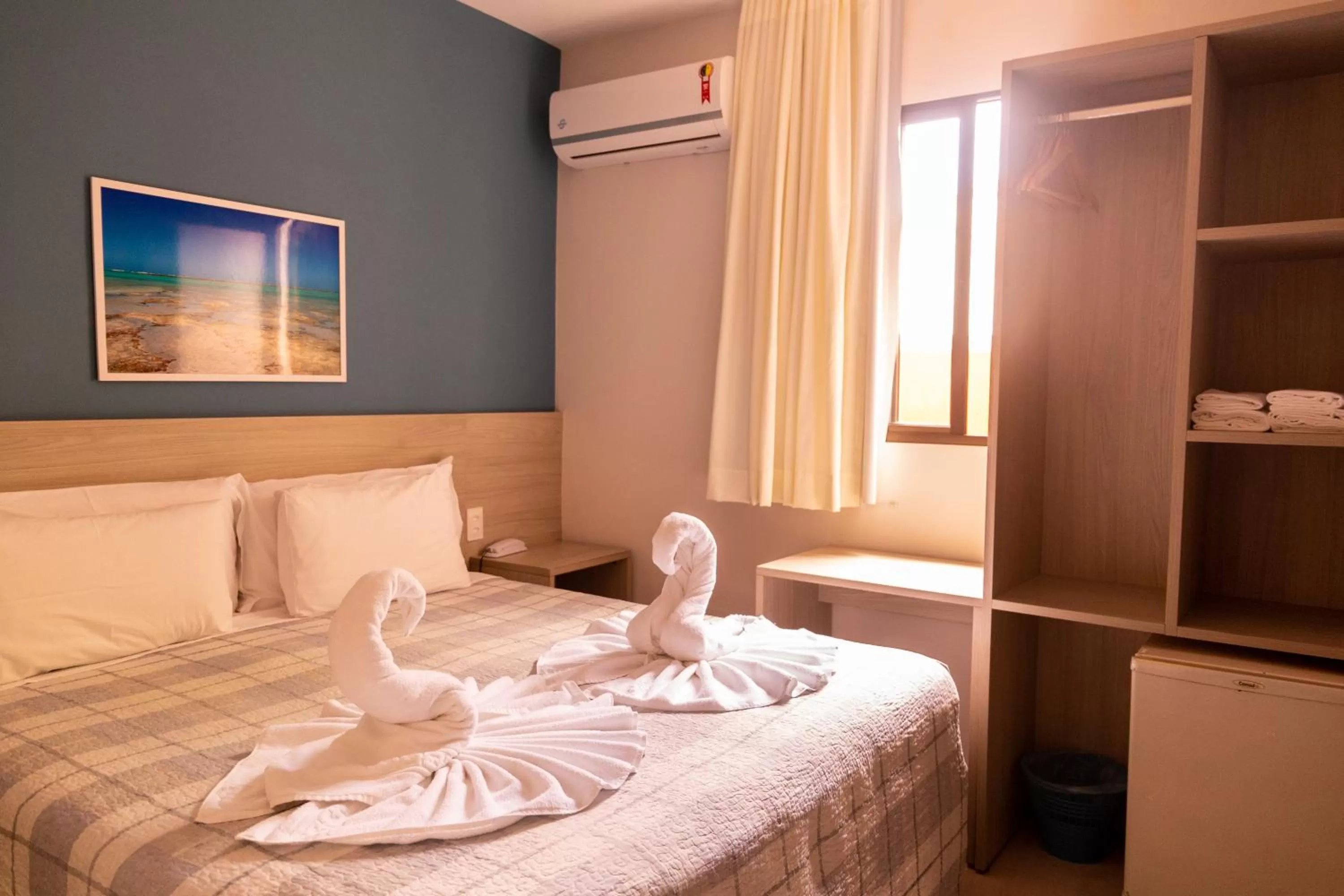 Bed in Pousada Mariluz