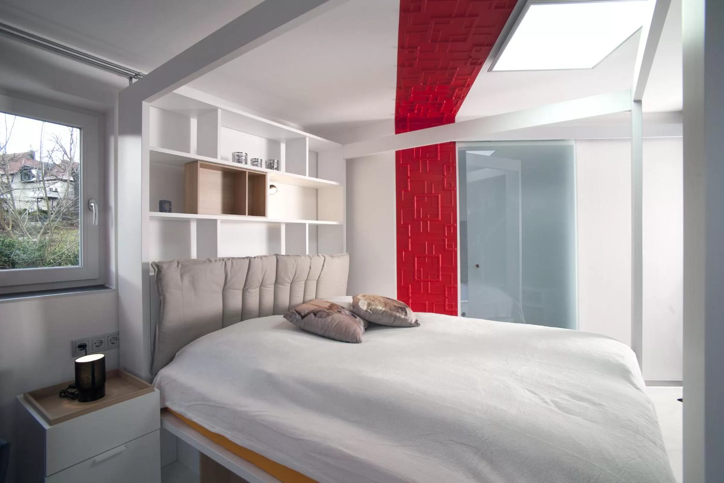 Decorative detail, Bed in Designpension Idyll Nr2 Hotel Garni