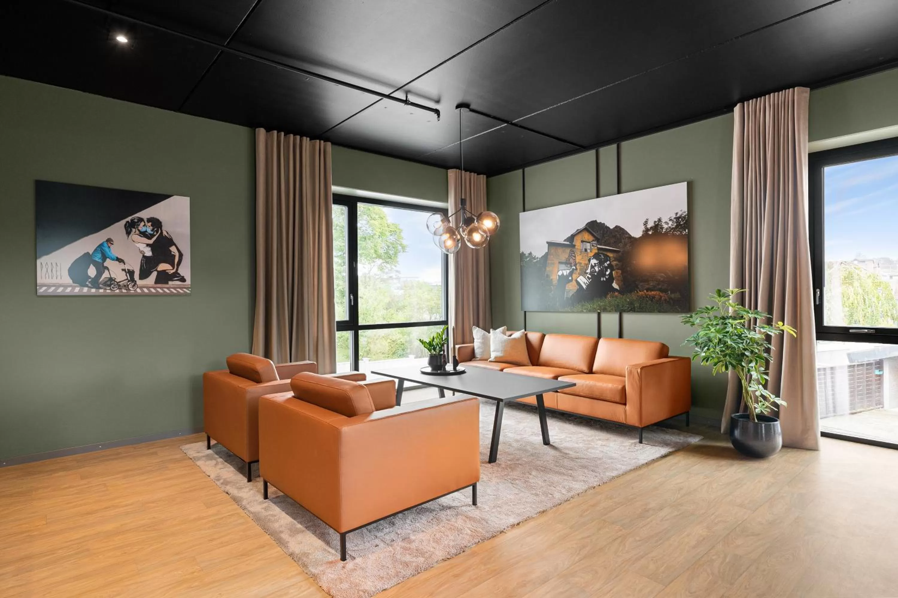 Living room in Hotell Jæren