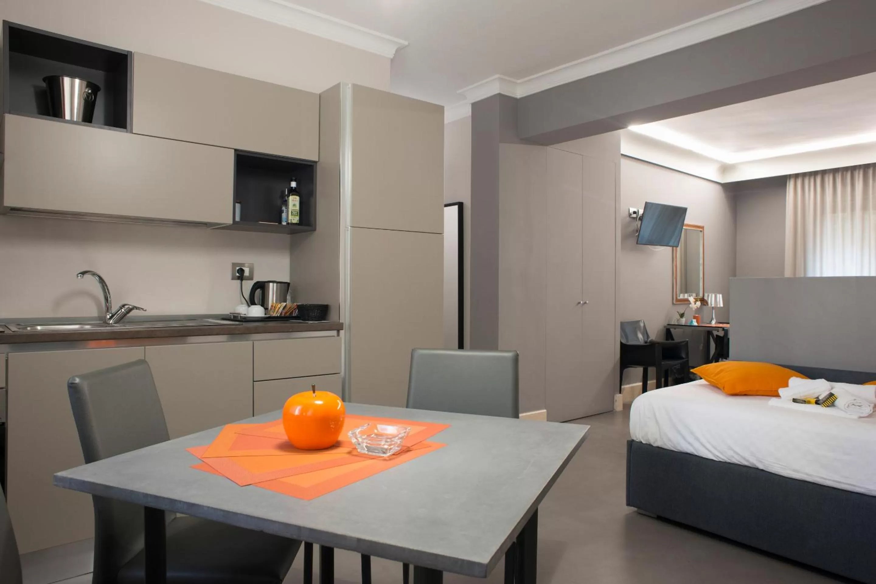 Kitchen or kitchenette, Bed in Principessa Mafalda