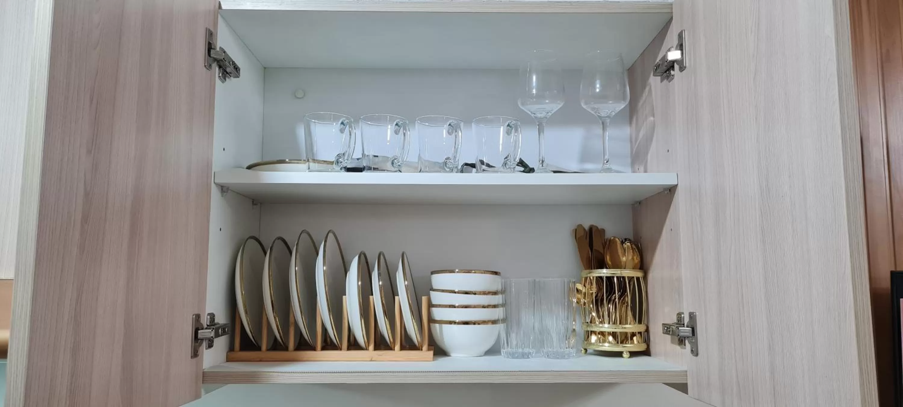 Kitchen or kitchenette in Inspiria Condo Units beside Abreeza Mall Davao