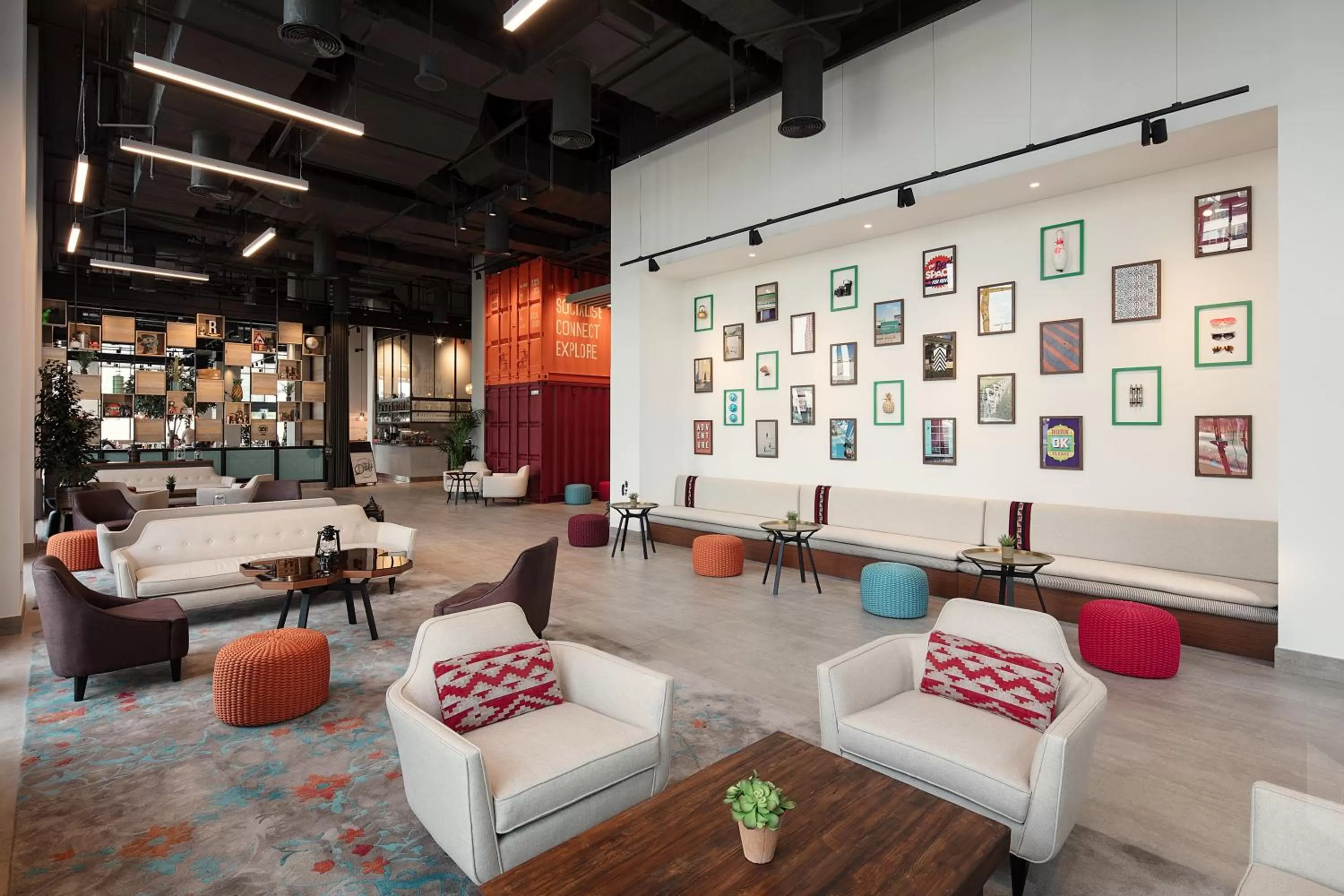 Seating area in Rove Healthcare City - Bur Dubai