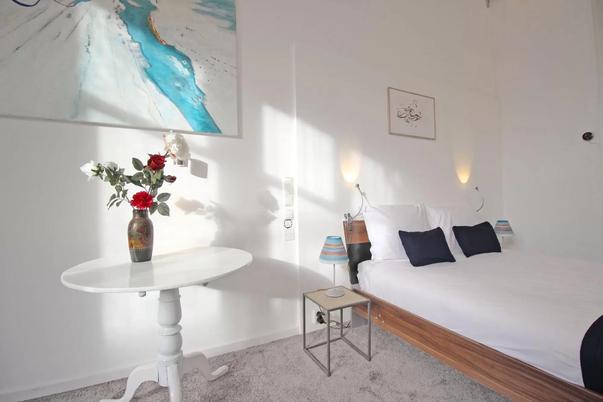 Bedroom, Bed in Cozy Jordaan canalhouse near Anne Frank House