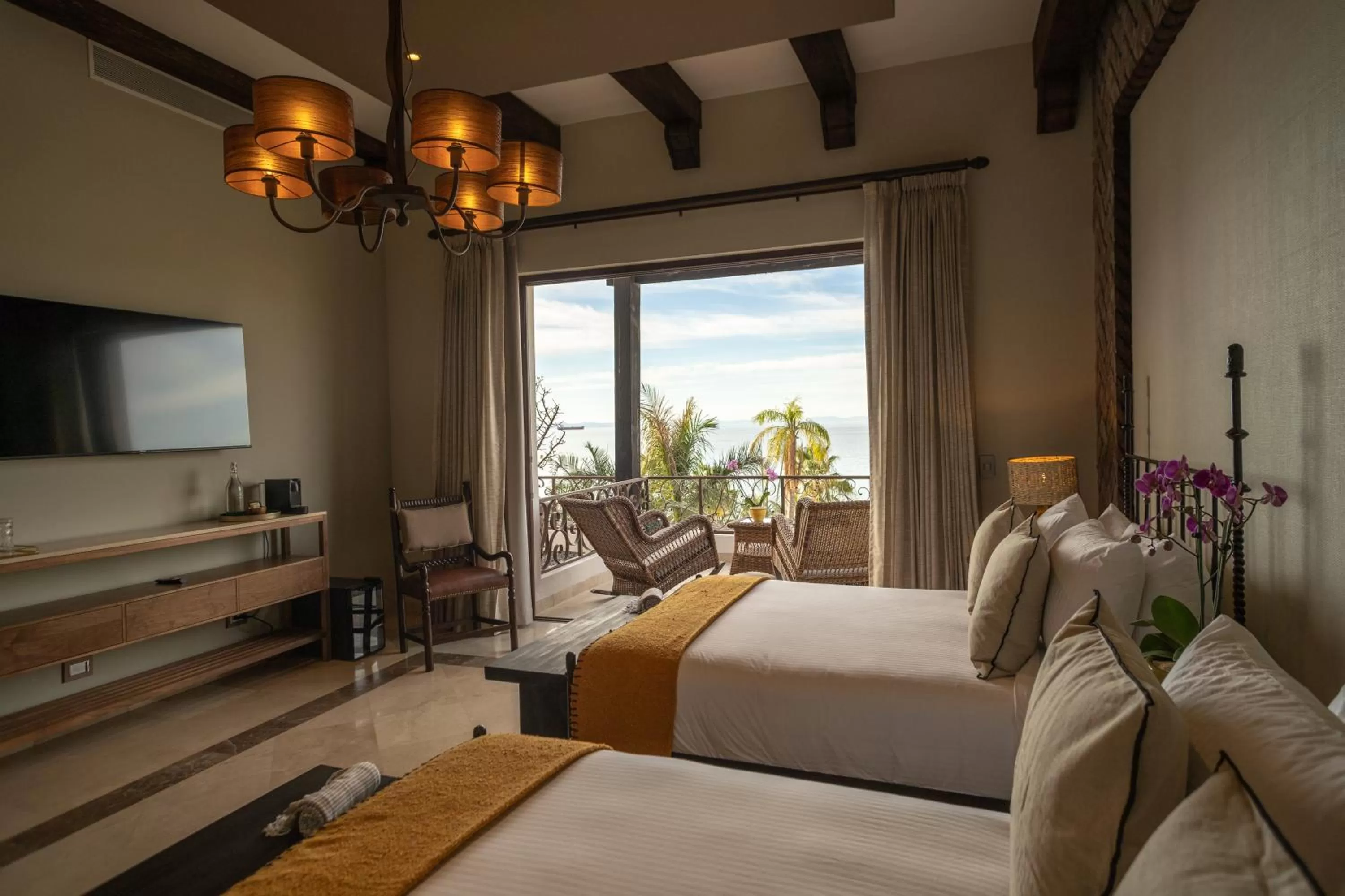 View (from property/room), Bed in Orchid House Baja