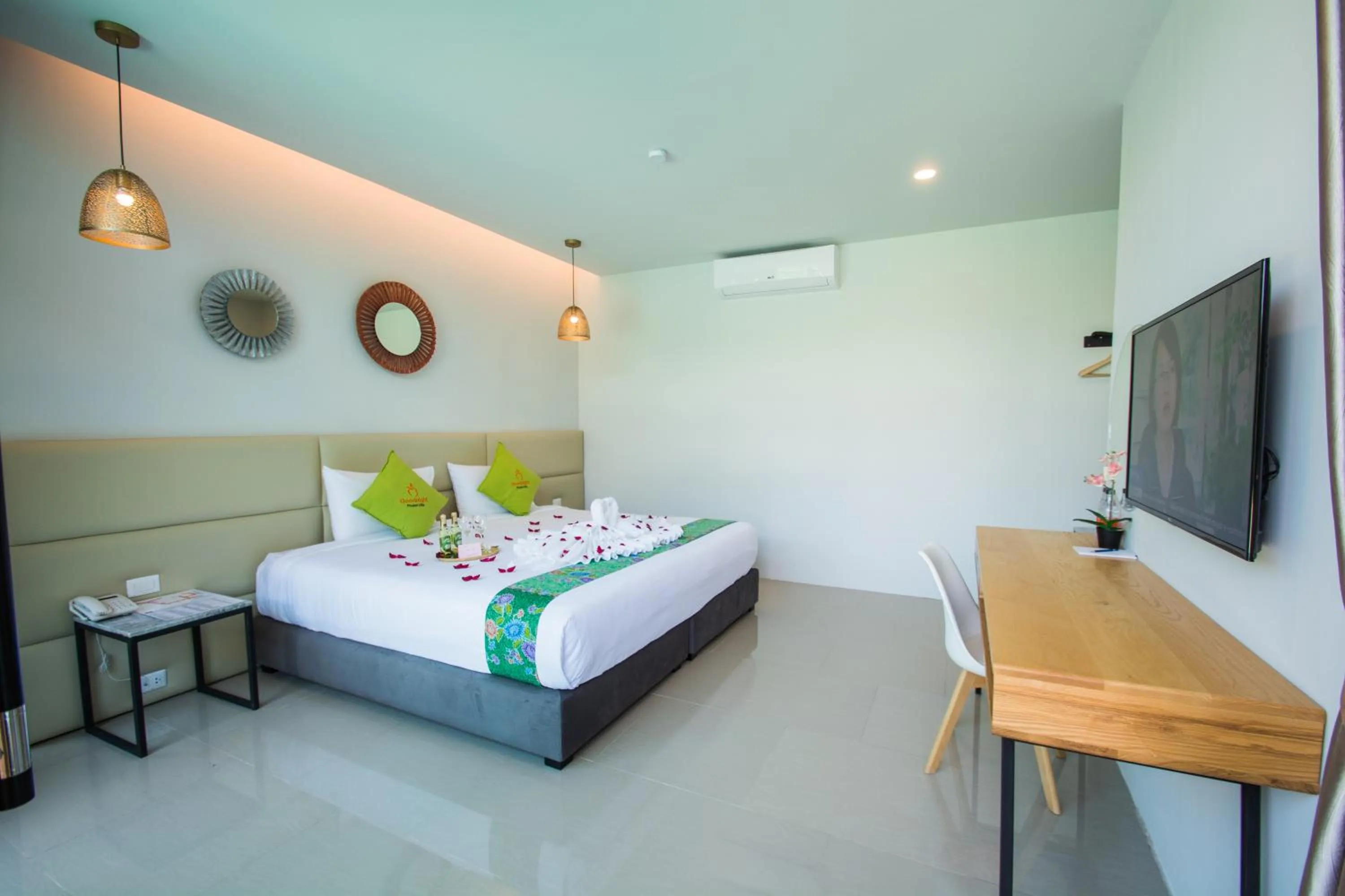 Bedroom, Bed in Good Night Pool Villa Phuket - SHA Plus
