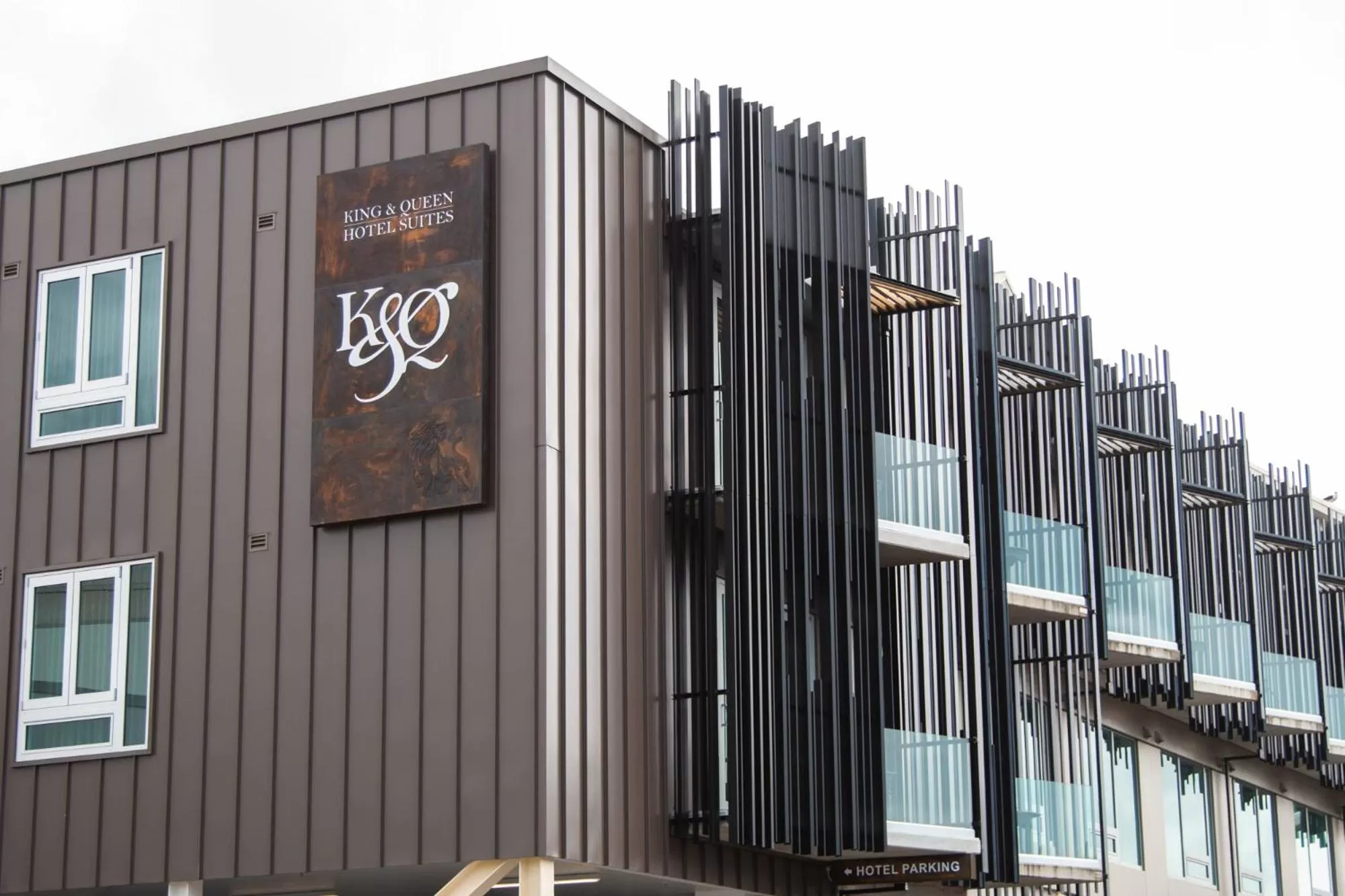 Property building in King and Queen Hotel Suites