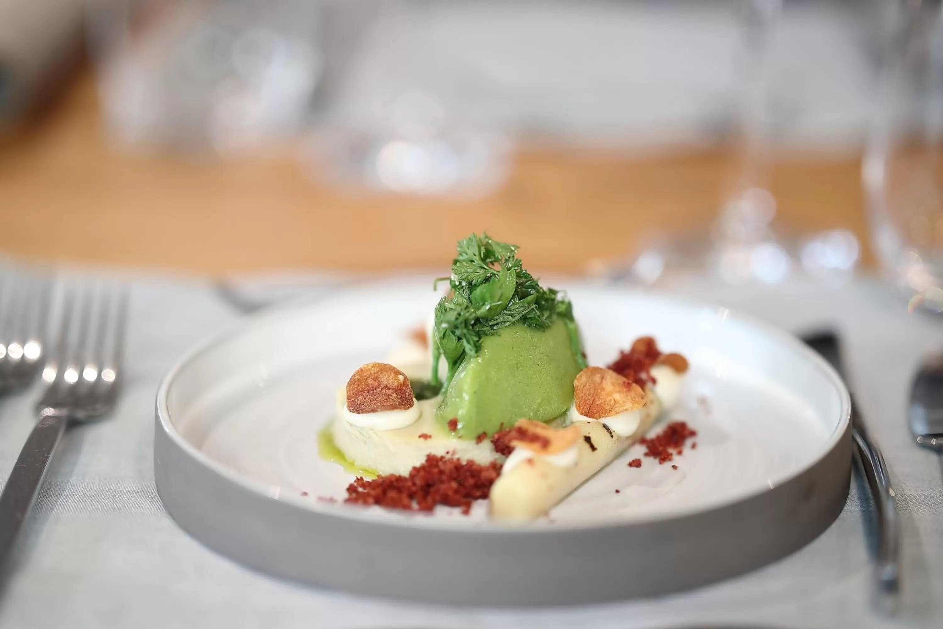 Food close-up in Biohotel-Restaurant Rose