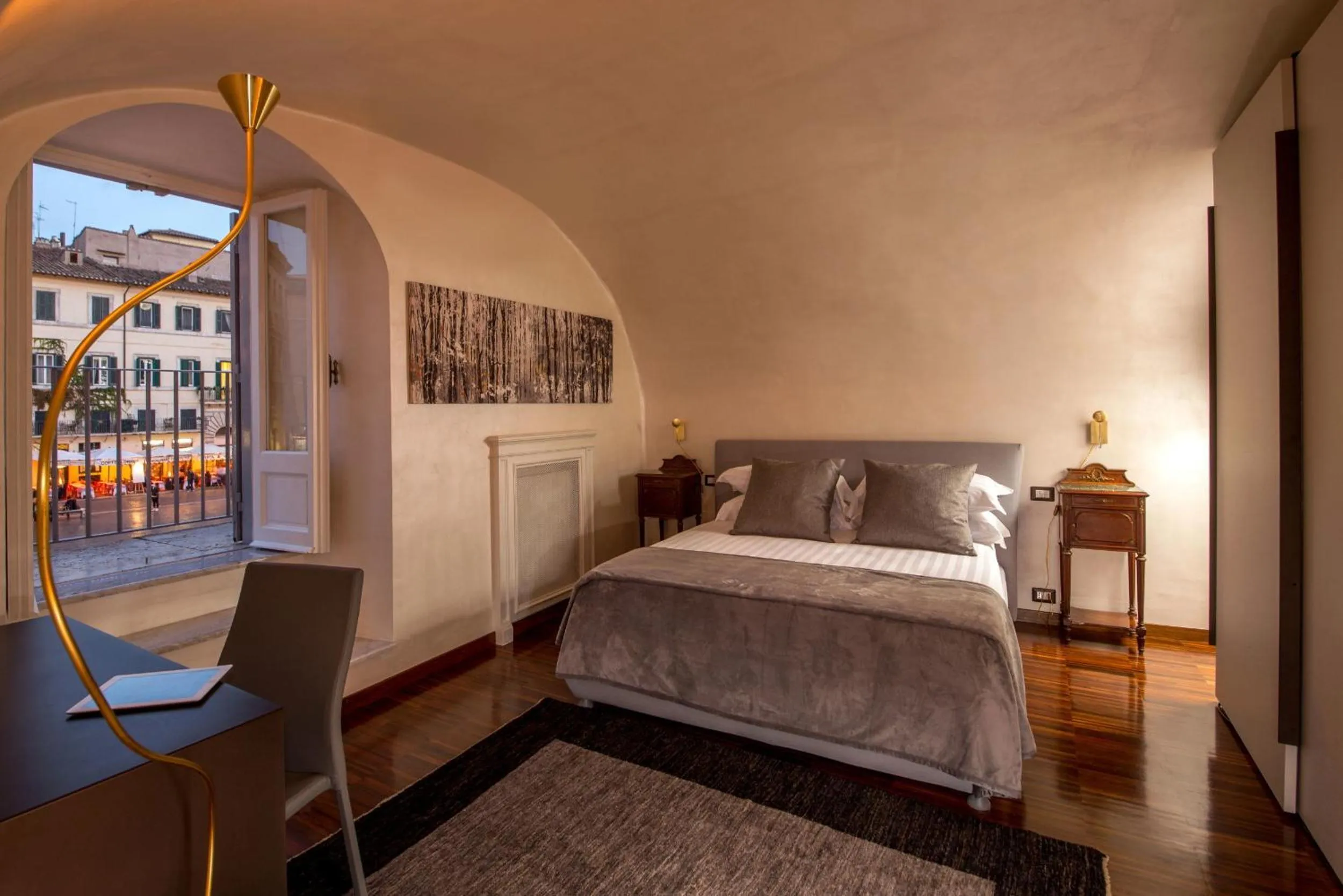 View (from property/room), Bed in Palazzo De Cupis - Suites and View