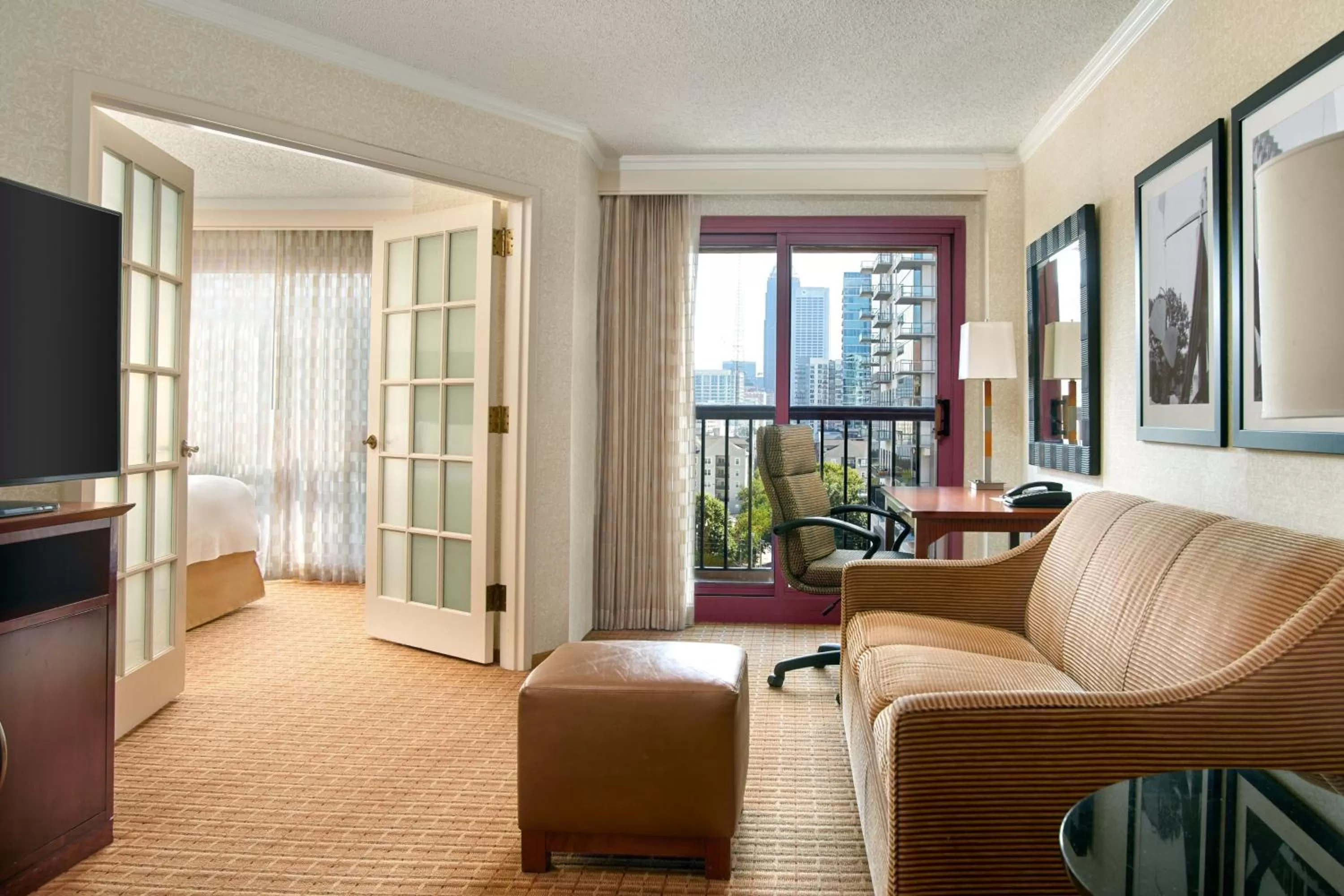 One-Bedroom King Suite with Sofa Bed and City View - High Floor in Atlanta Marriott Suites Midtown