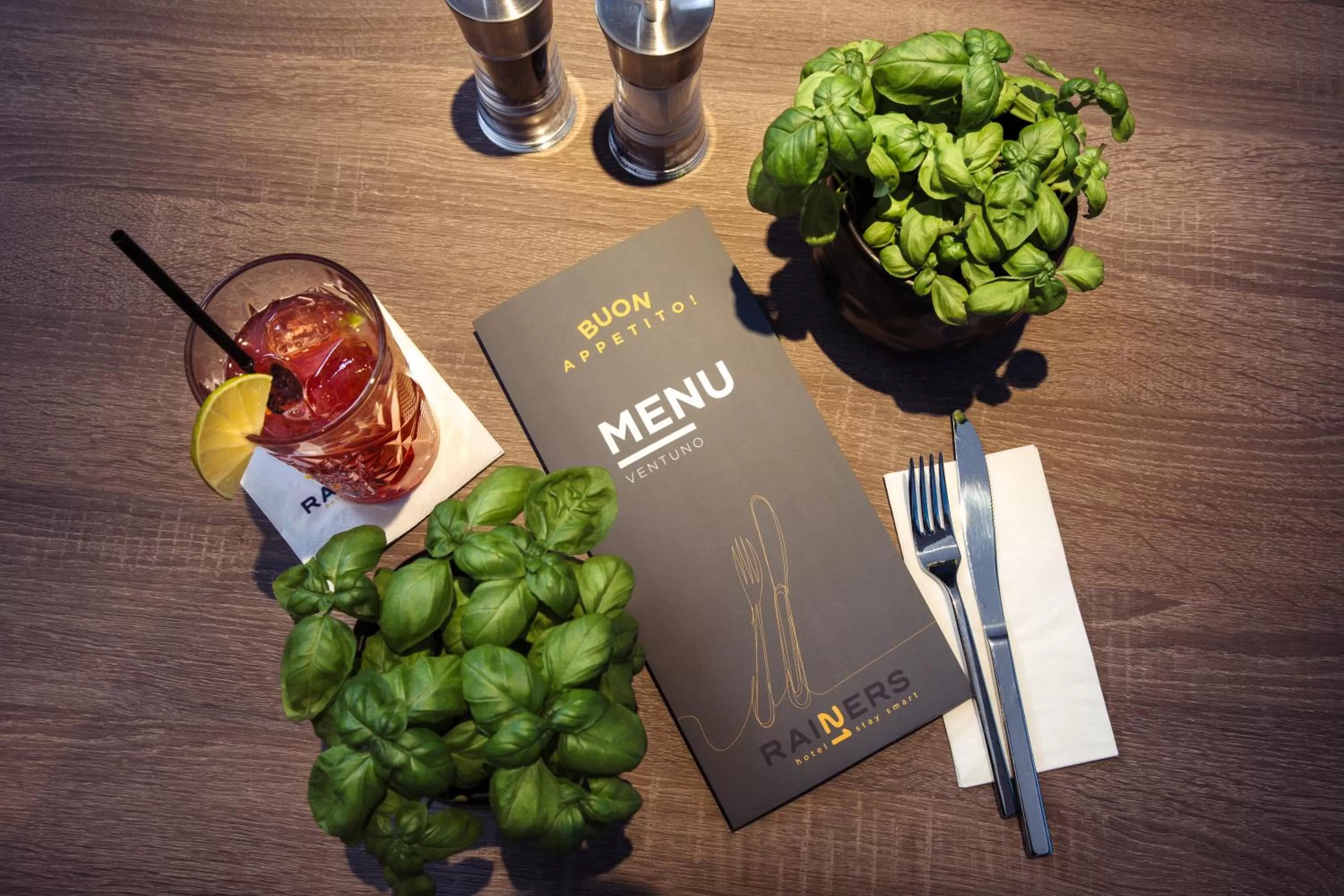 Food and drinks in Hotel Rainers21