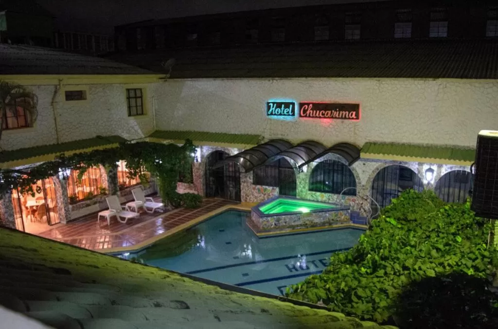 Pool view in Hotel Chucarima