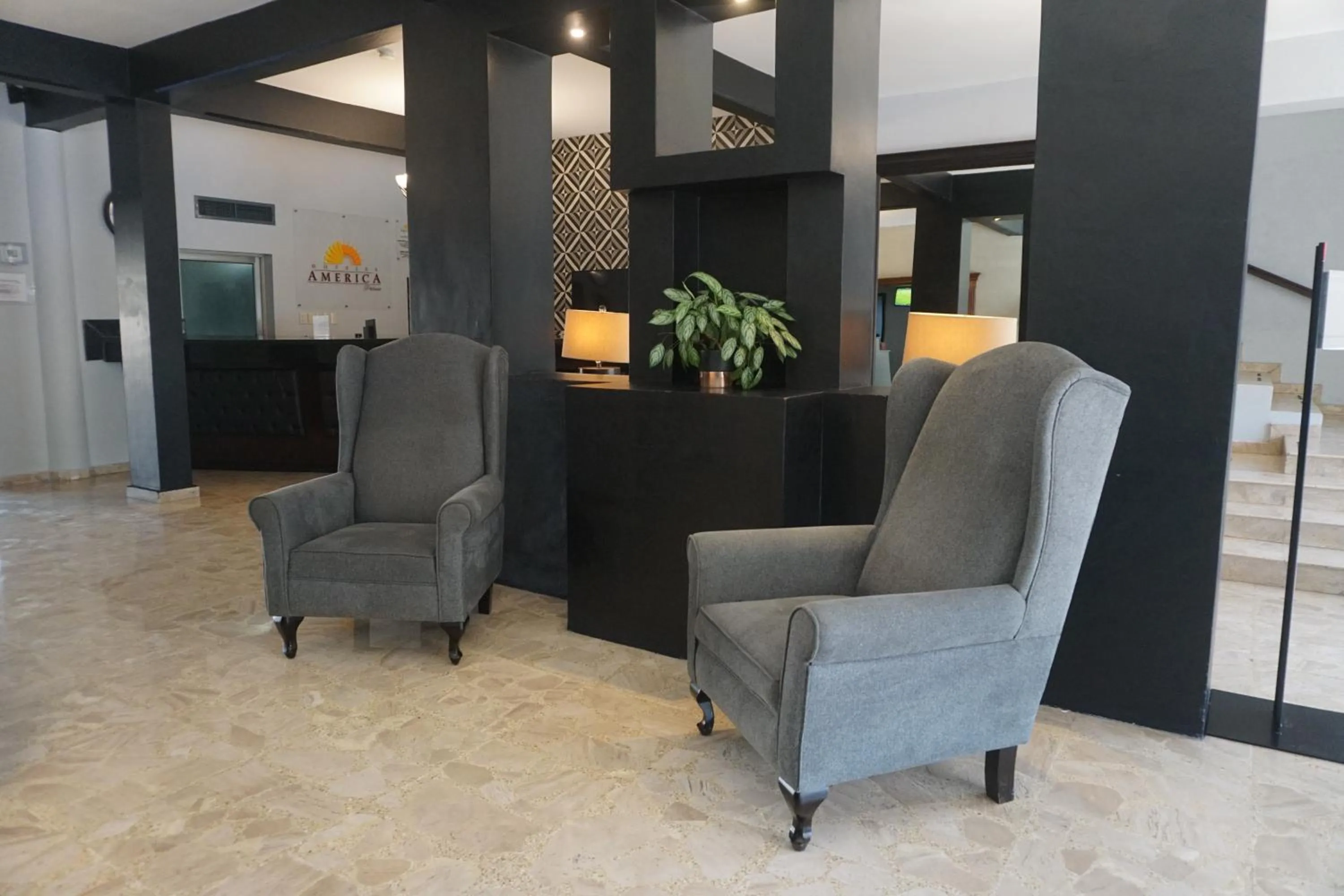 Lobby or reception in Hotel America Palacio