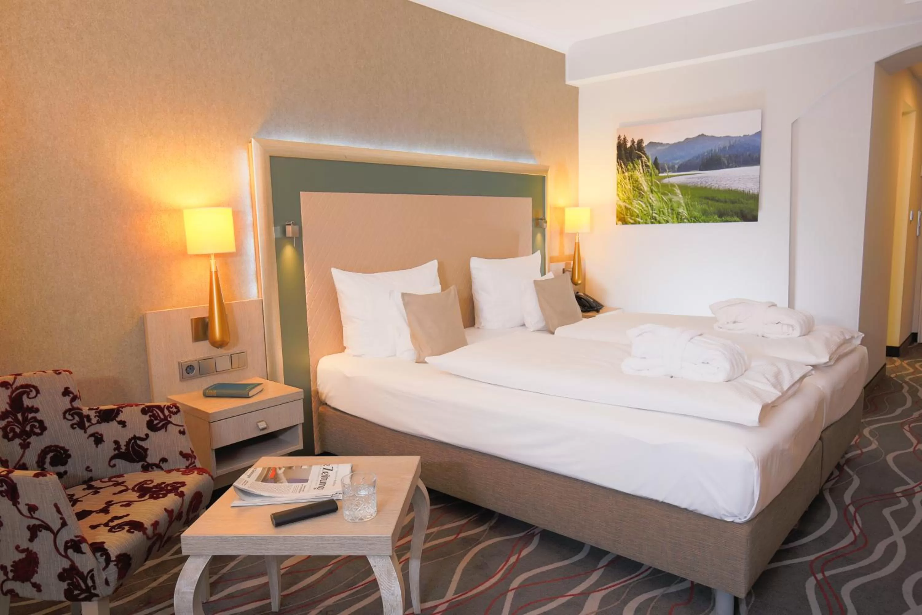 Photo of the whole room, Bed in Hotel Bayerischer Hof Miesbach, BW Premier Collection