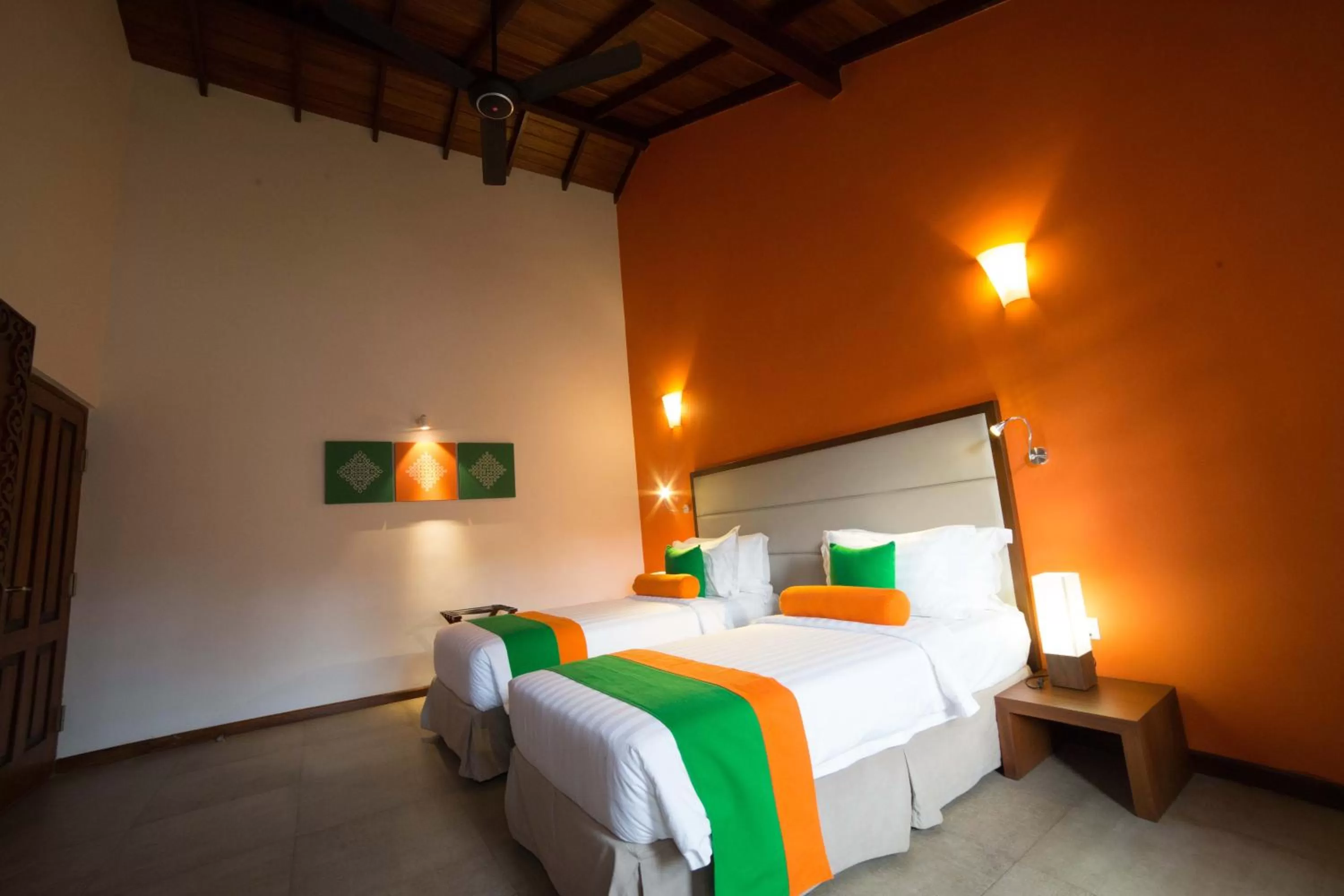 Bed in The Thinnai - All-Suites Boutique Hotel