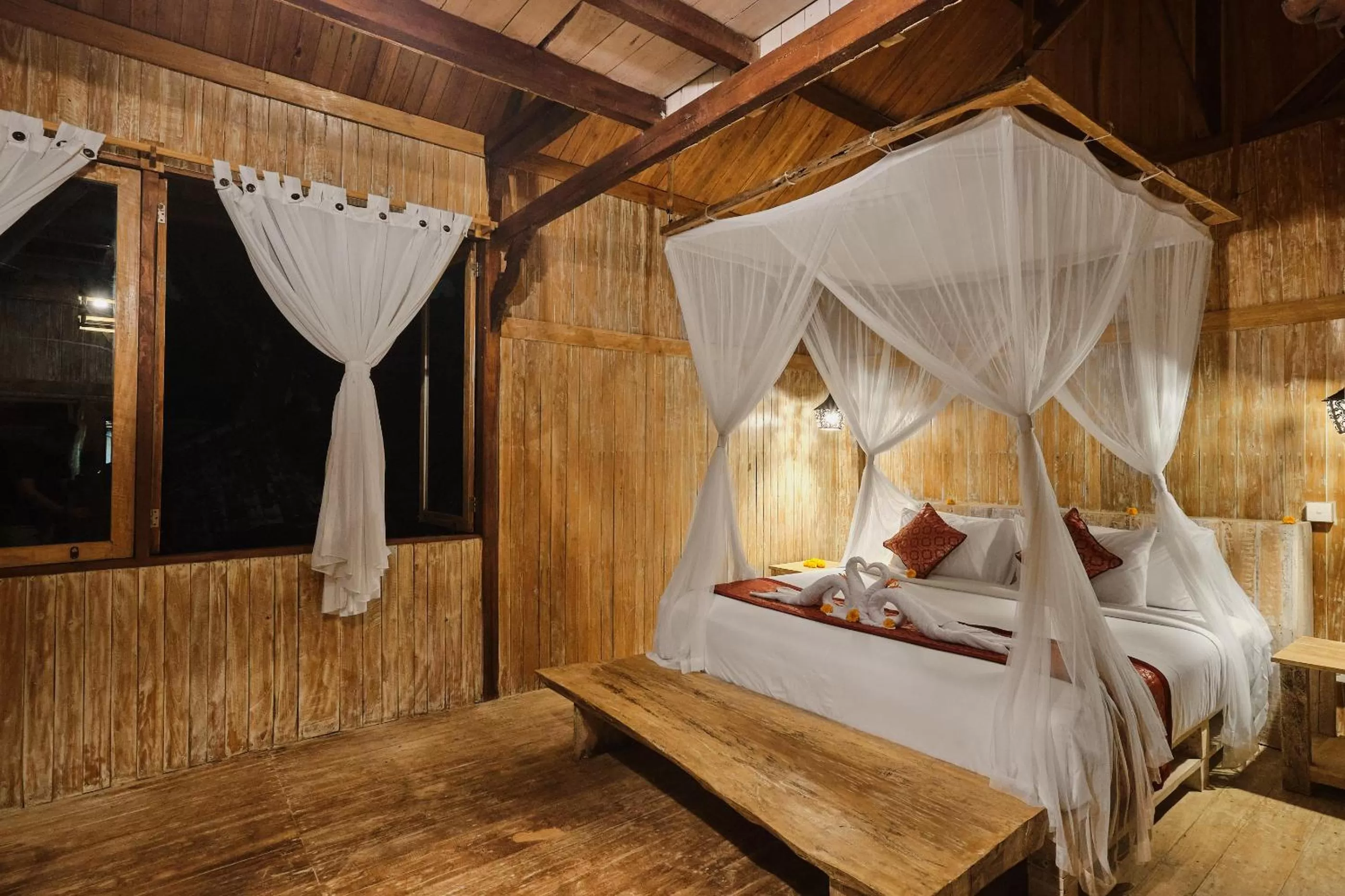 Bedroom, Bed in Joglo Organik Guesthouse