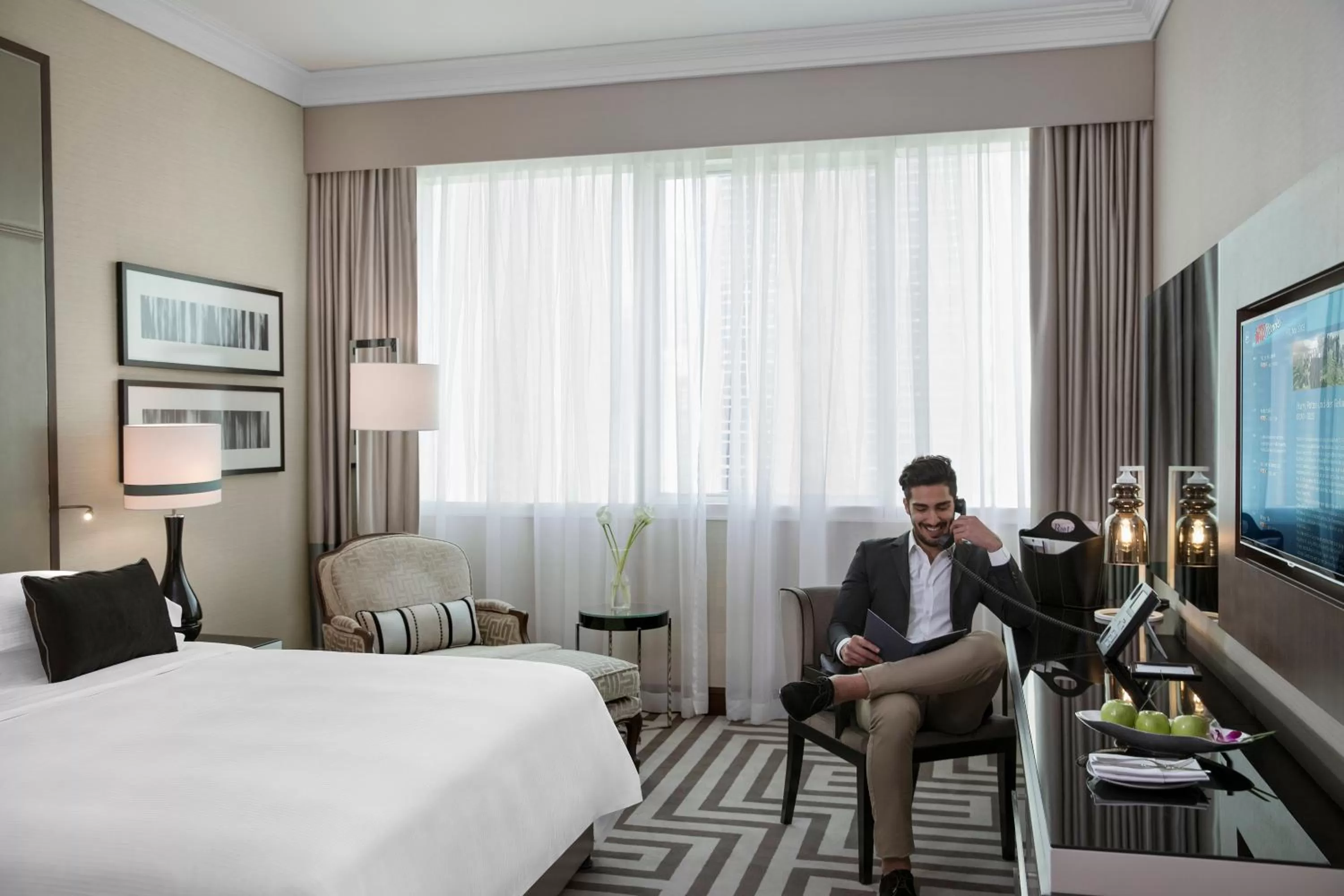 Bedroom, Bed in Al Maha Arjaan by Rotana