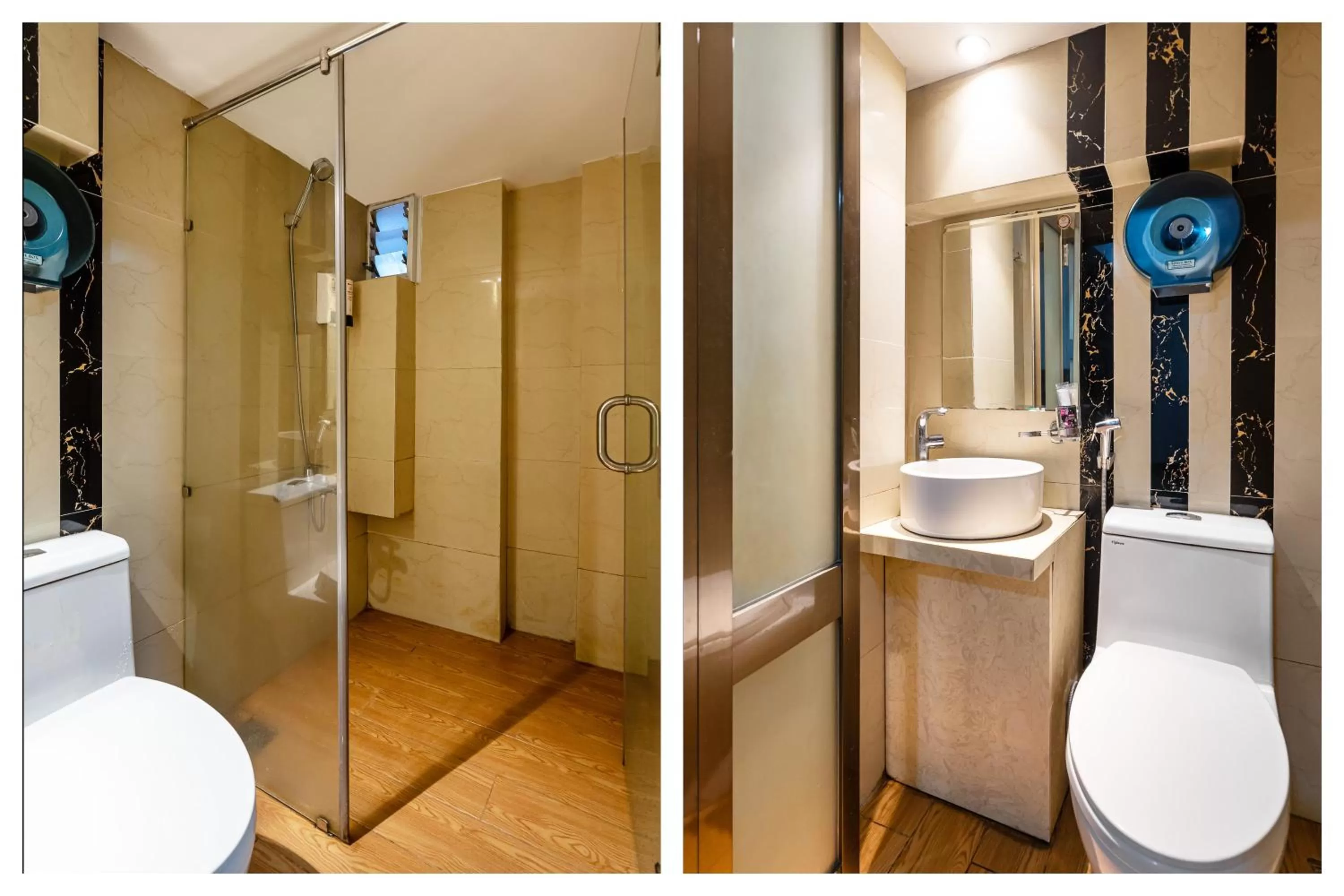 Shower in Lotus Laverne Hotel