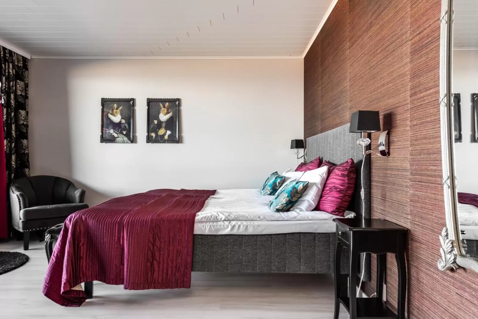 Bed in Hotel Rantakalla