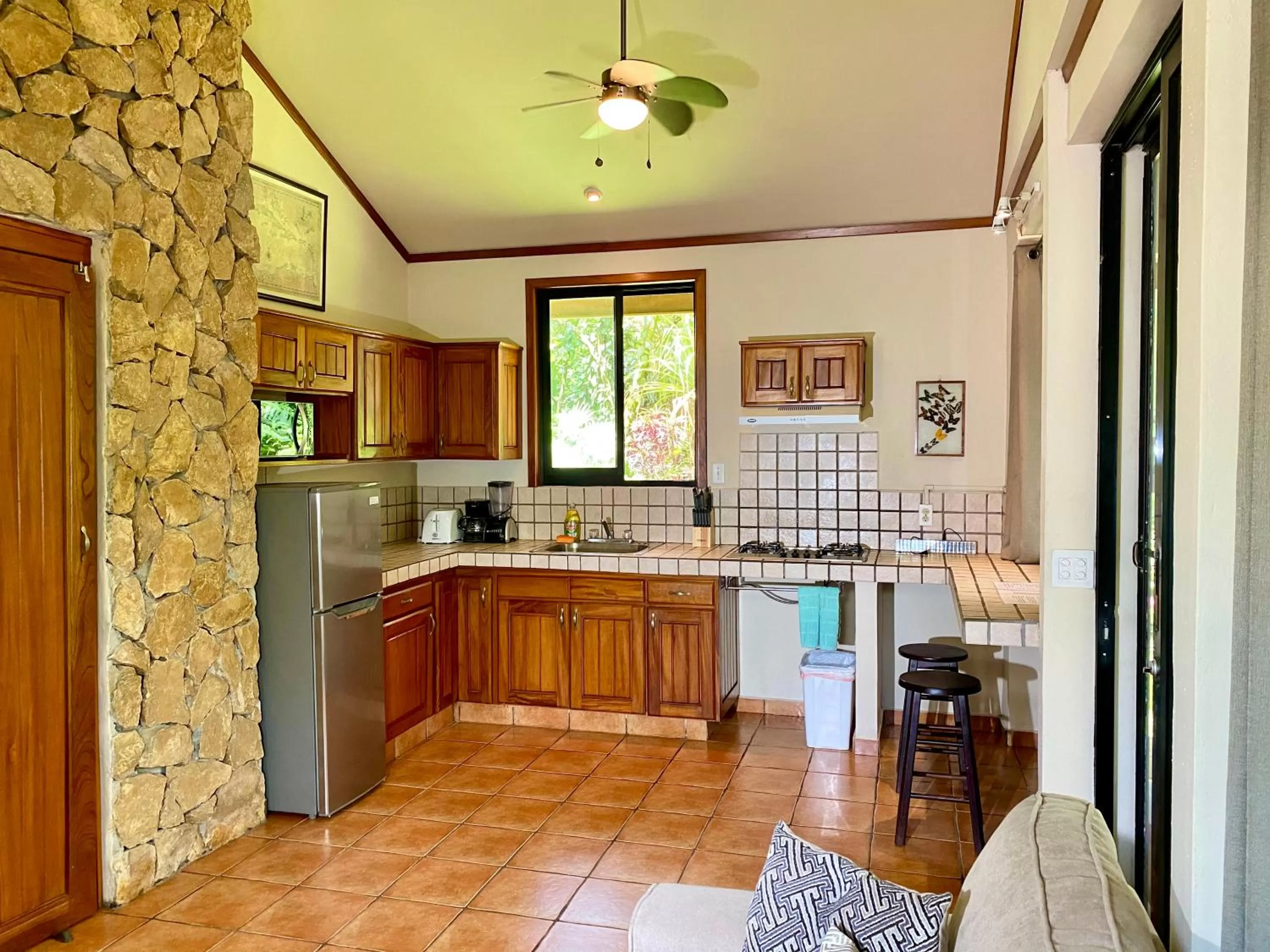 Kitchen or kitchenette in Cabanas Rio Encantado