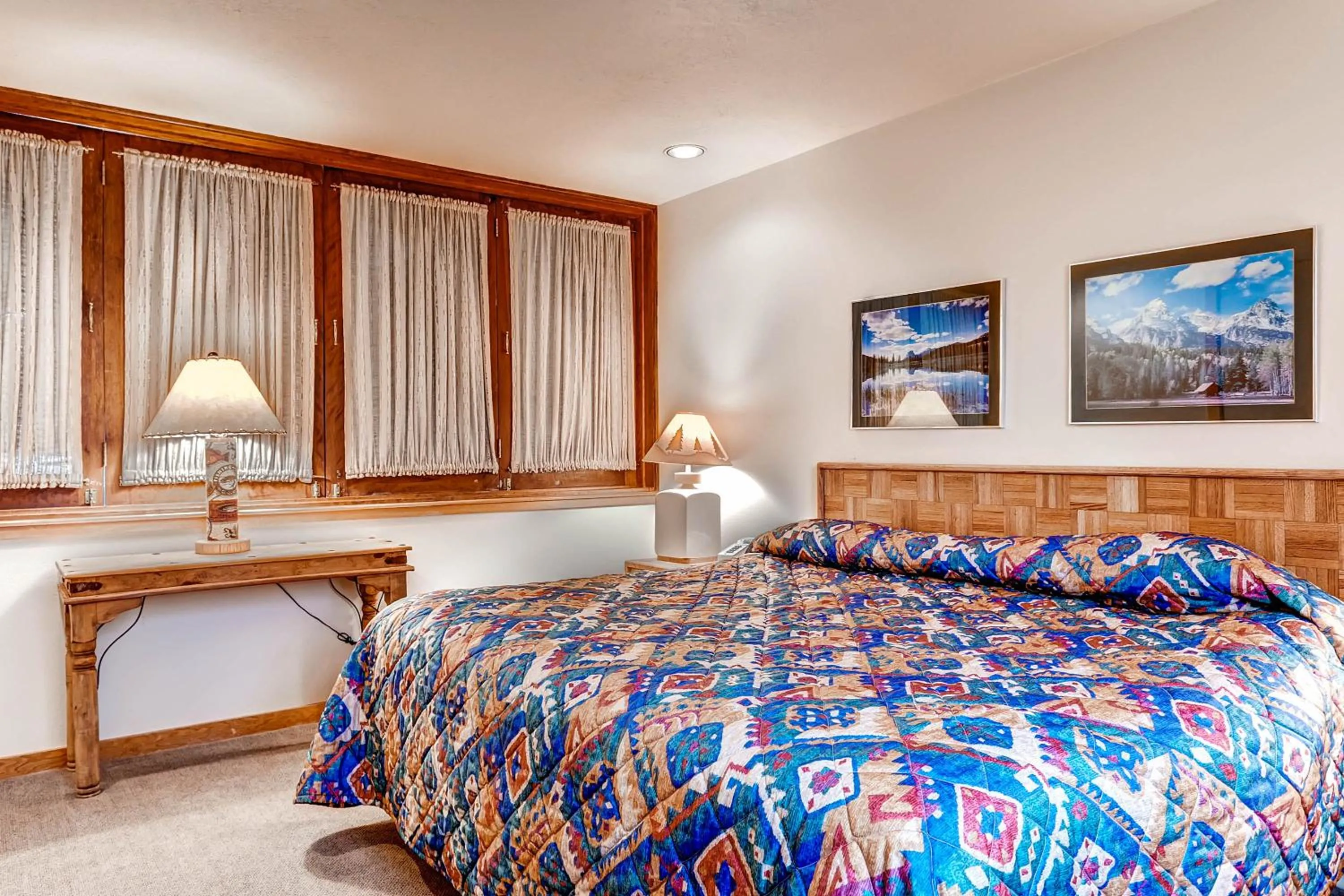 Bed in Evergreen Condominiums by Keystone Resort