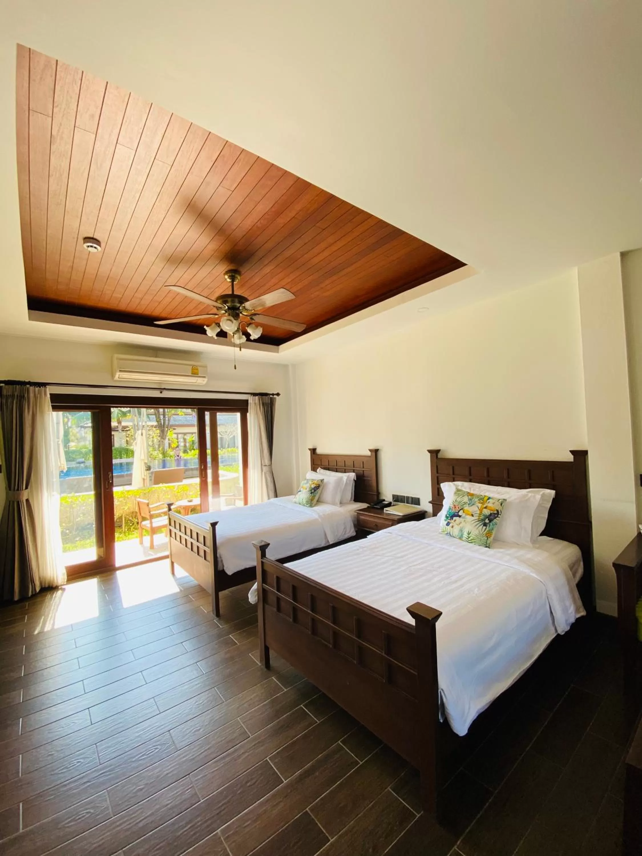 Bed in Lanna Deer Resort Chiang Mai