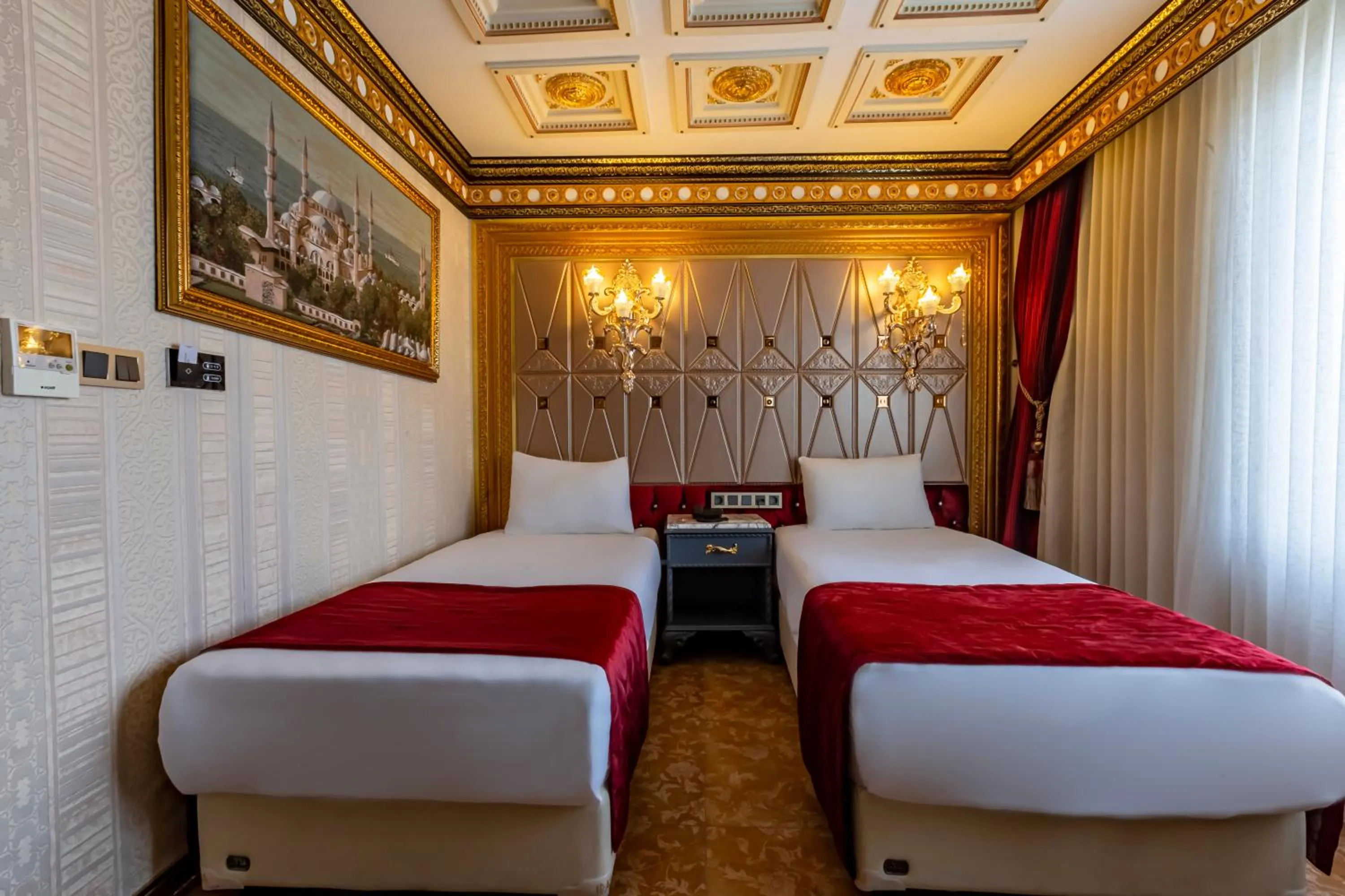Bed in Laleli Blue Marmaray Hotel
