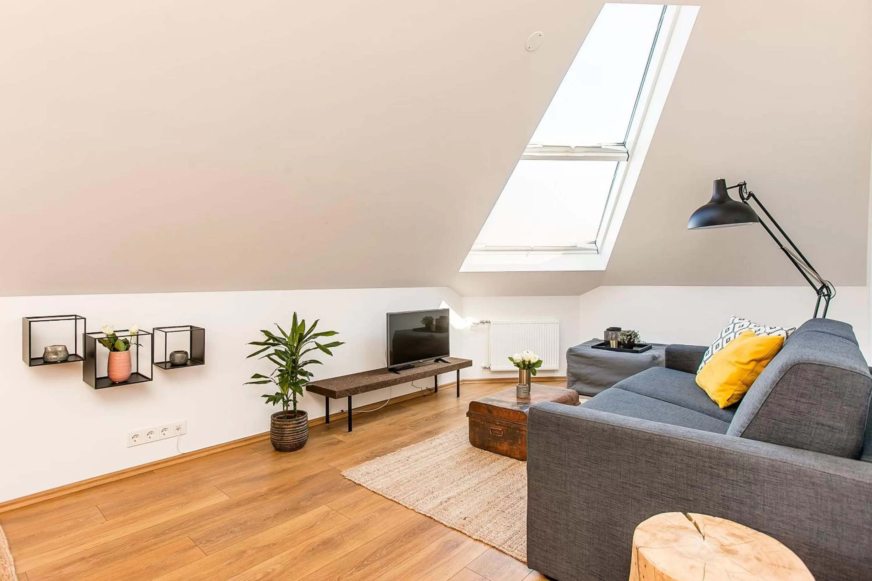 TV and multimedia in Tyr Apartments by Heimaleiga