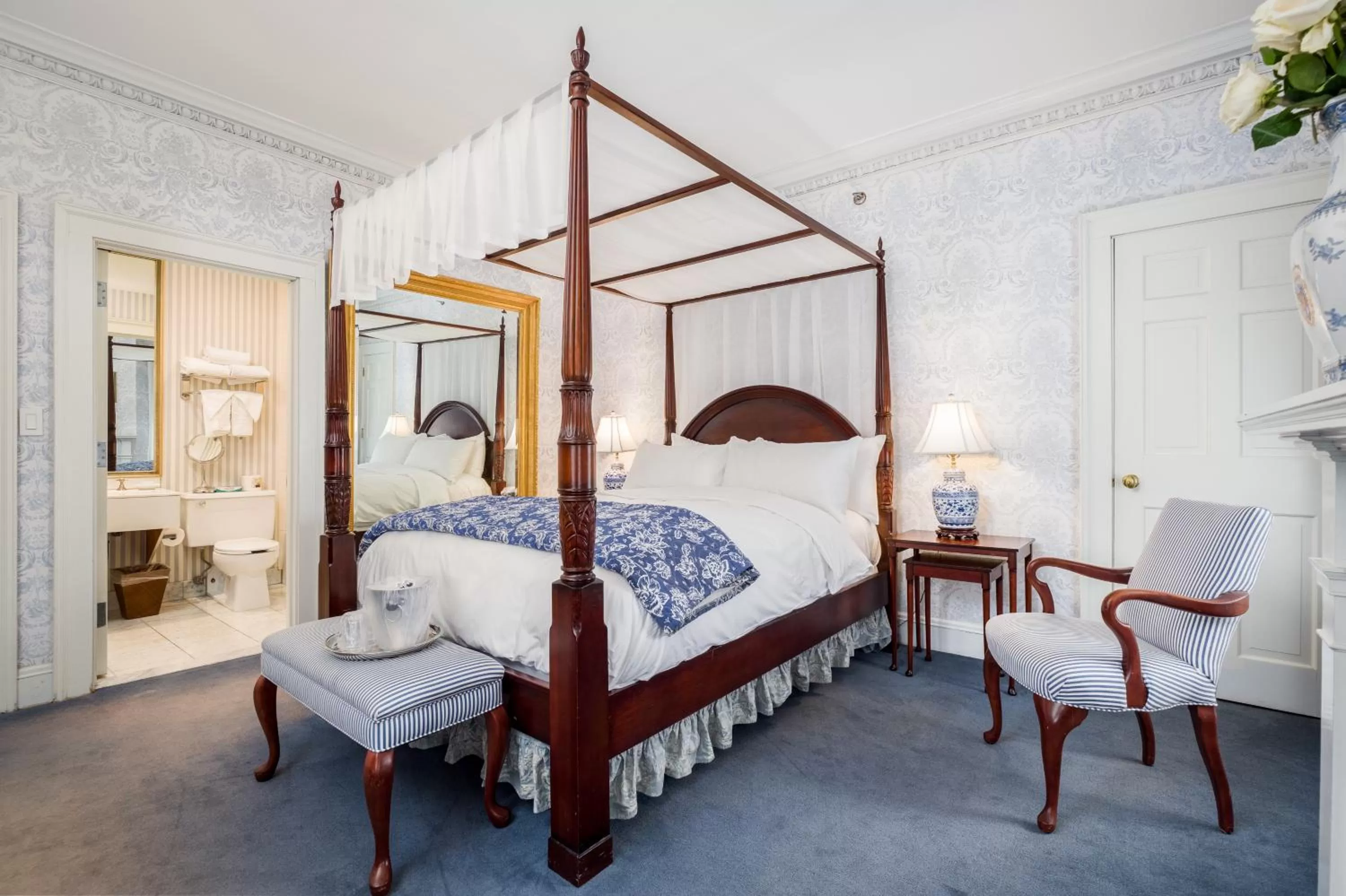 Bed in Simsbury 1820 House