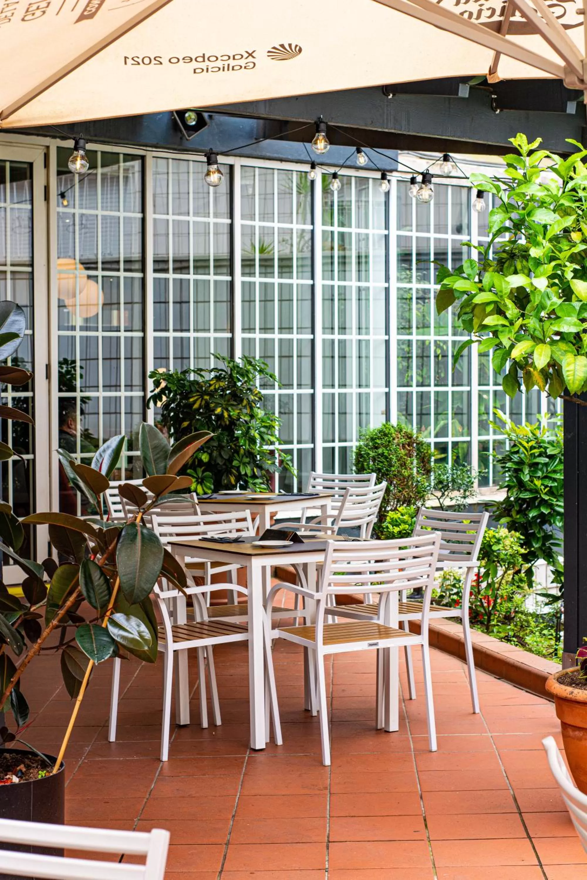 Patio in Hotel Silken Indautxu
