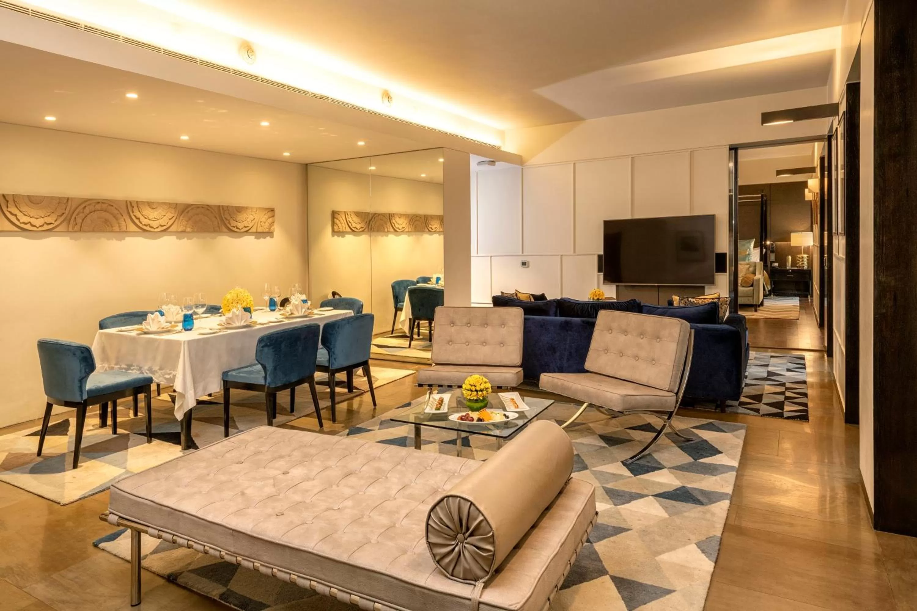 Living room in The Lodhi – A member of The Leading Hotels Of The World