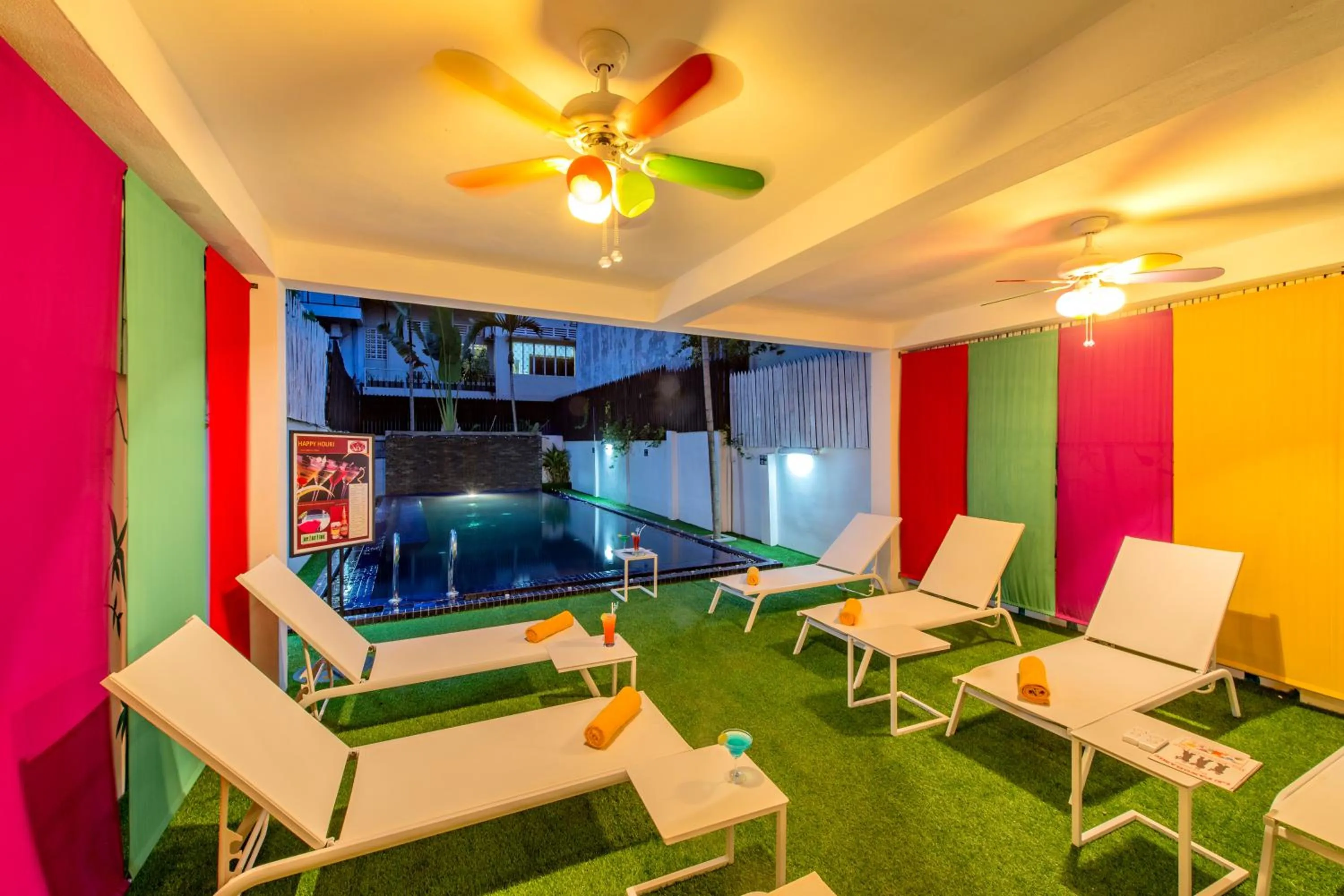 Seating area in Angkor Panoramic Boutique Hotel