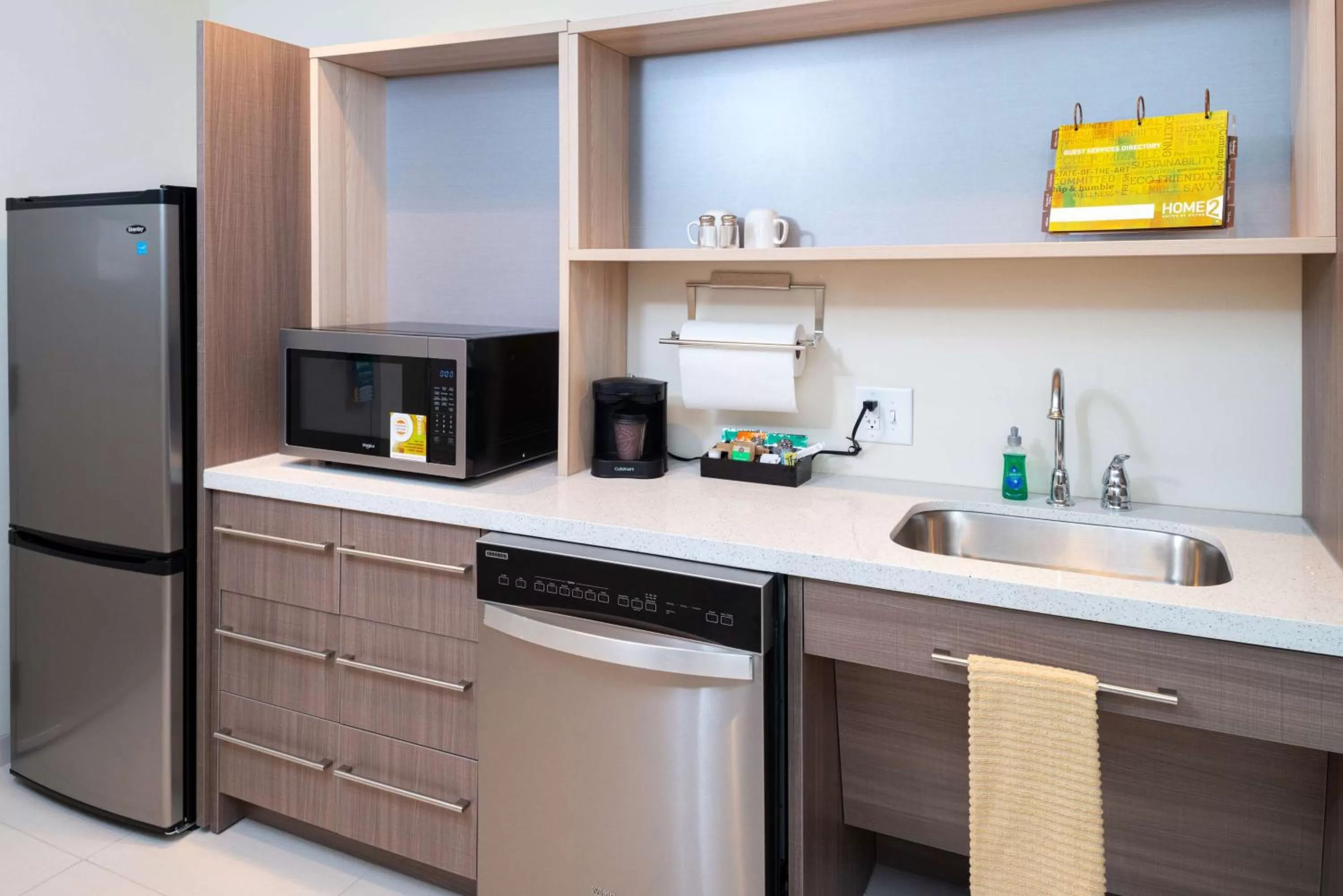 Kitchen or kitchenette in Home2 Suites By Hilton Charlotte Mooresville, Nc