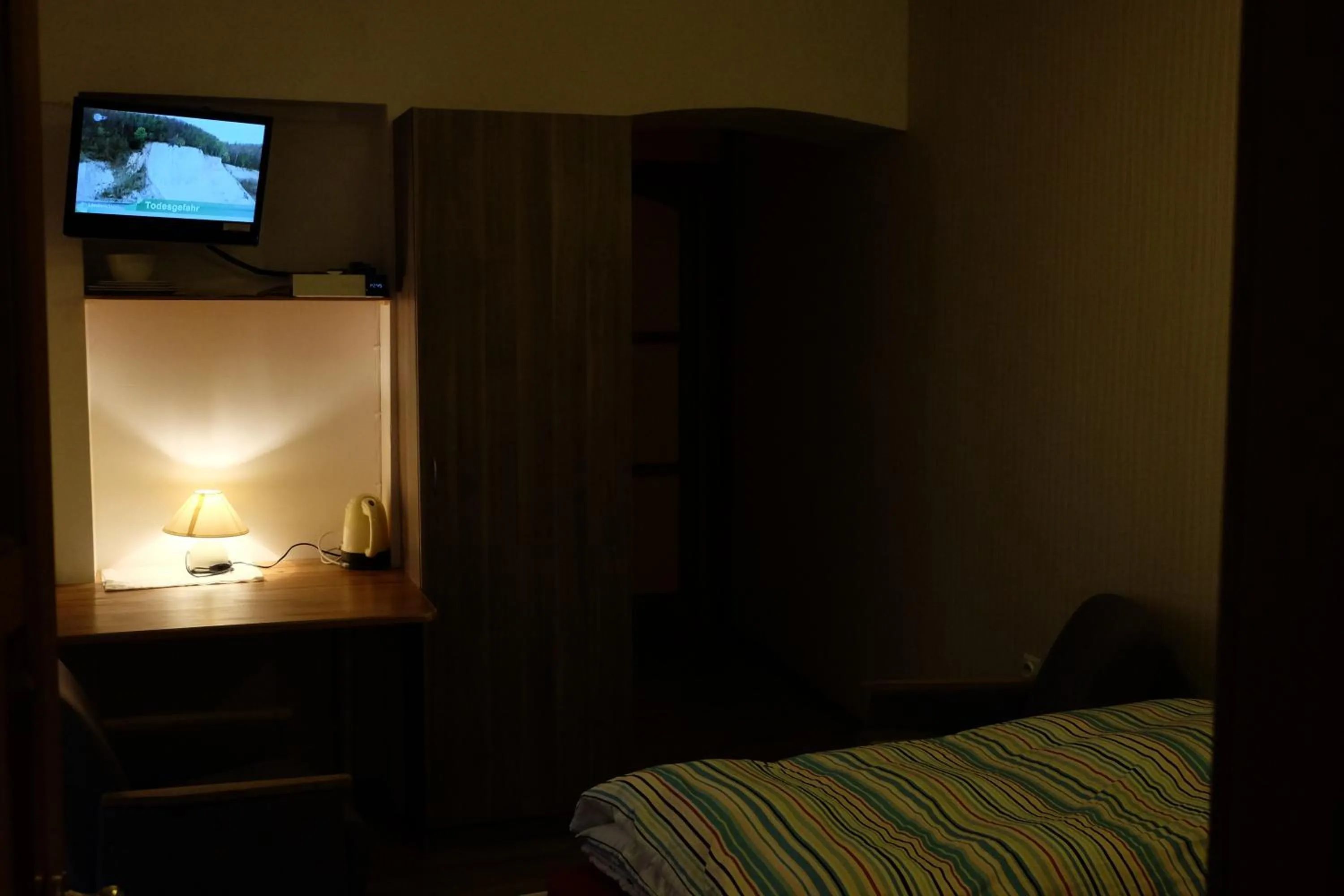 Photo of the whole room, Bed in Academus Pub & Guest House