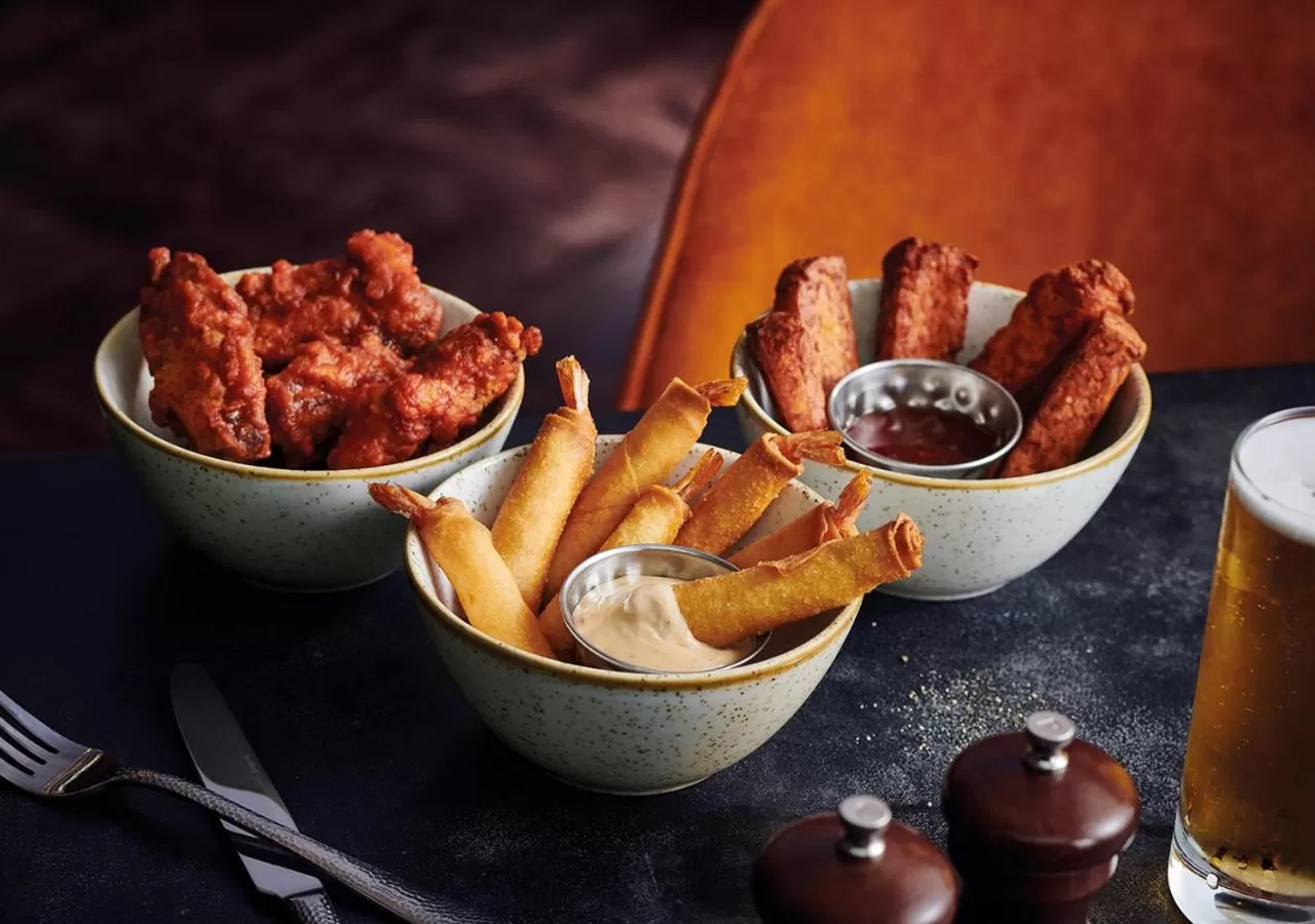 Food and drinks in The George Hotel Colchester