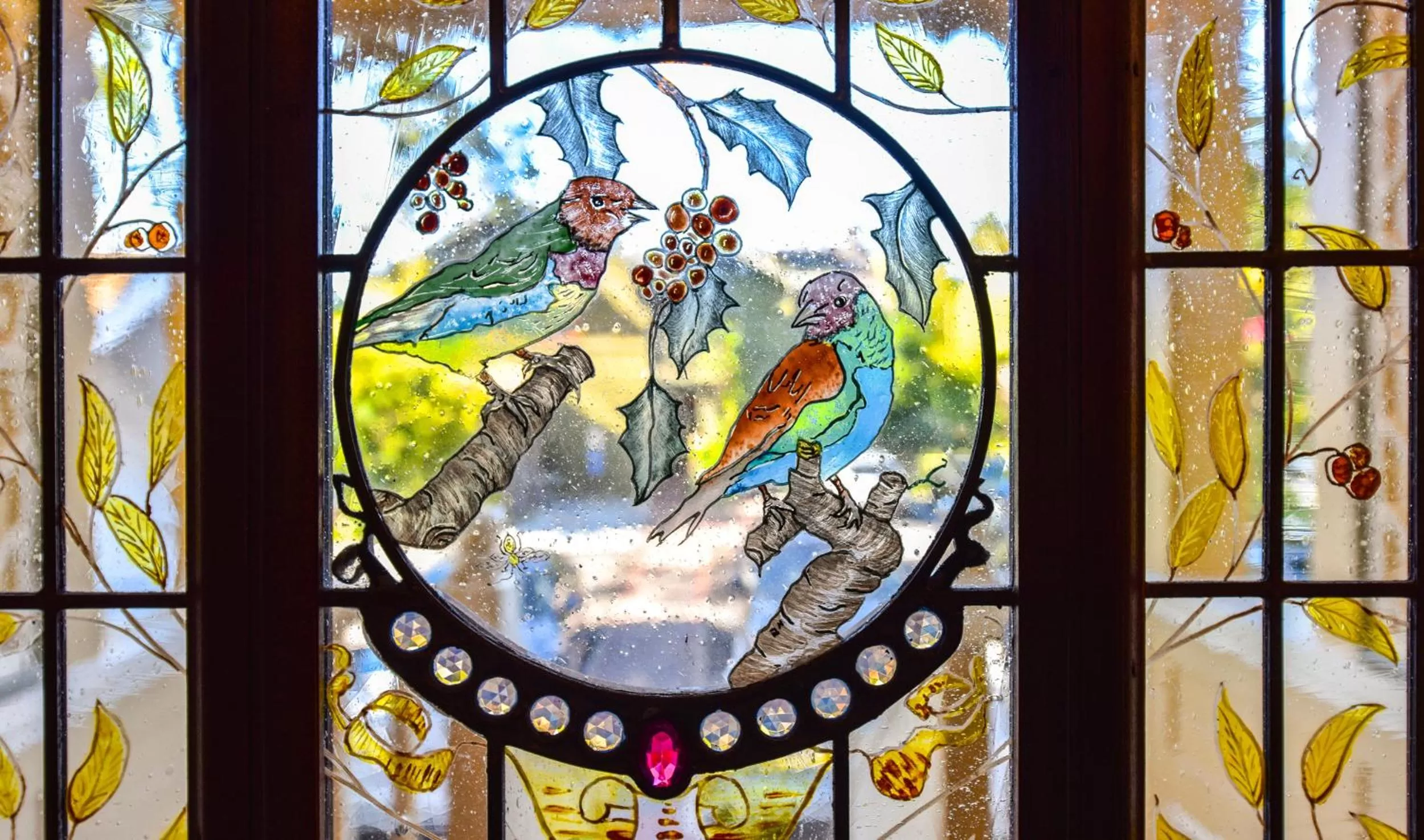 Decorative detail in Blackbird Inn