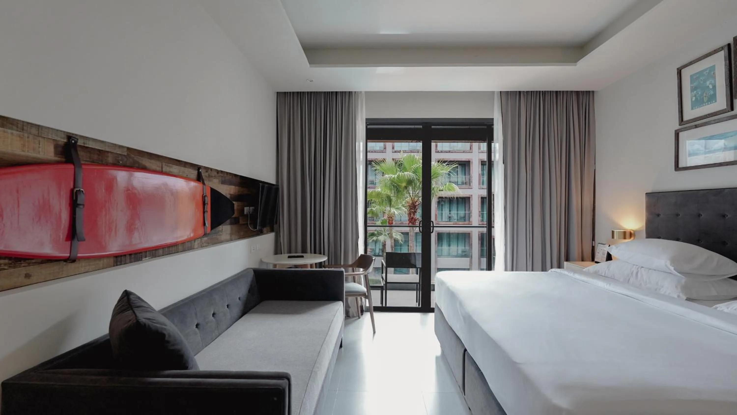 Bed in Sugar Marina Hotel-SURF-Kata Beach