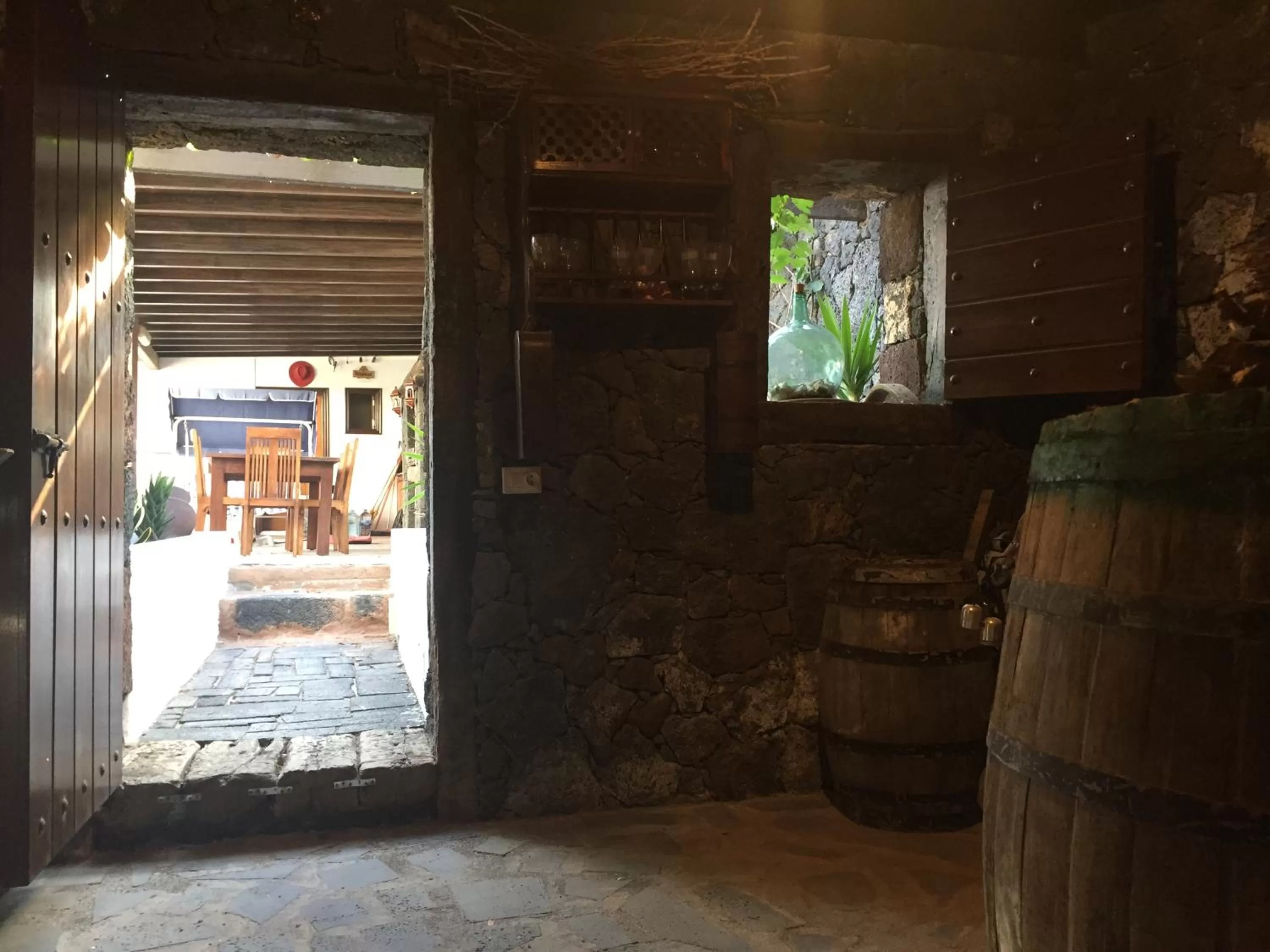 BBQ facilities in Villa El Jable Lanzarote