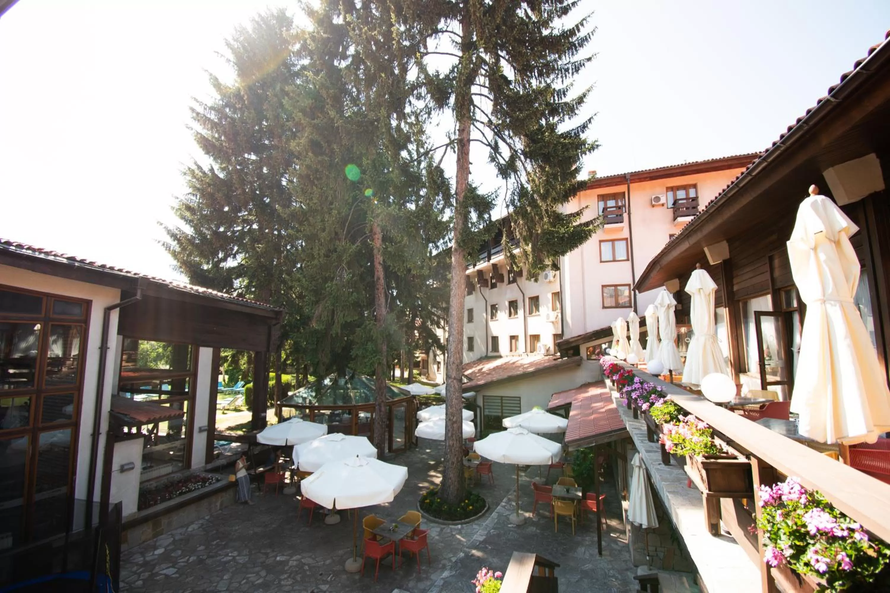Patio in Hotel Pirin