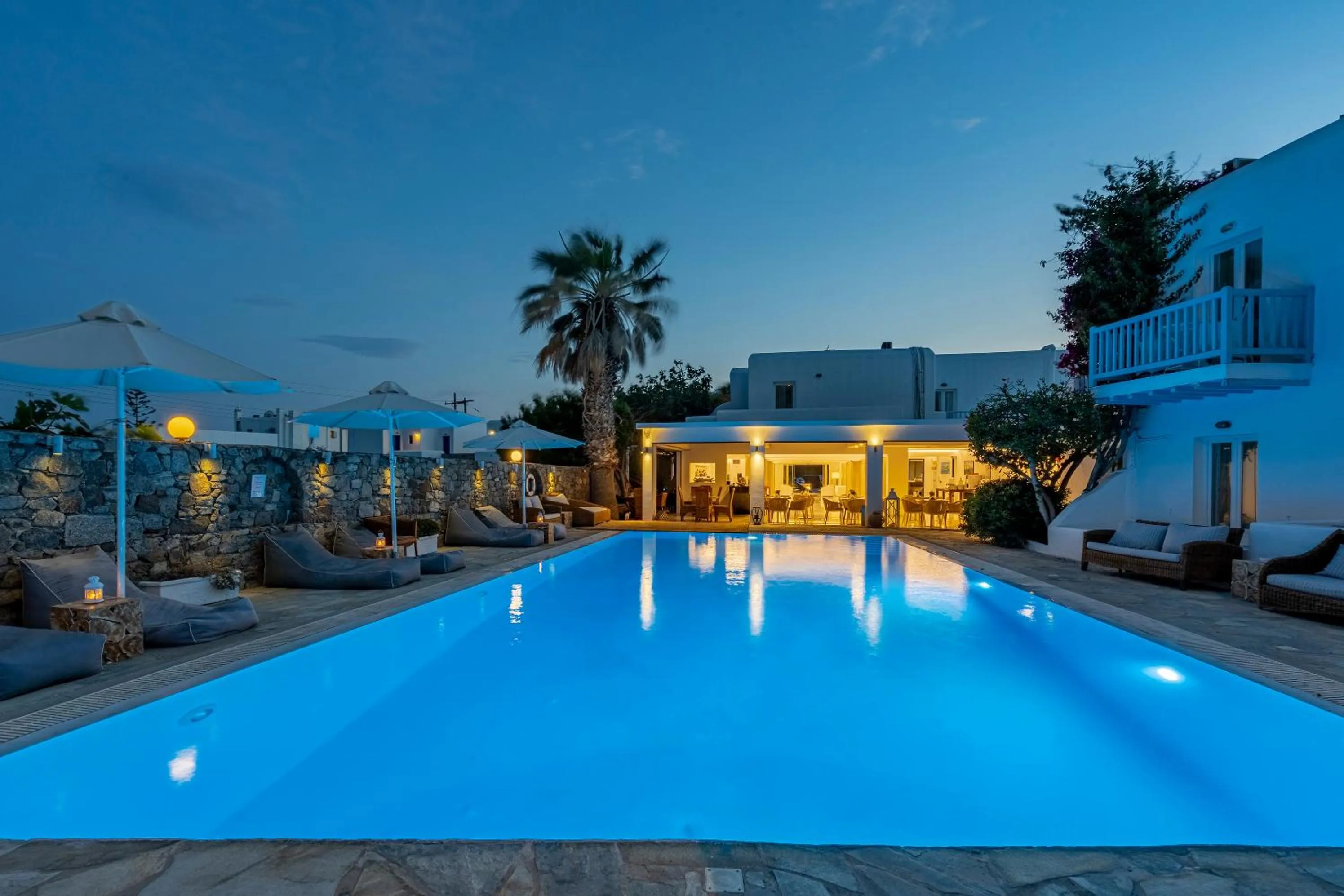 Night in Dionysos Luxury Hotel Mykonos