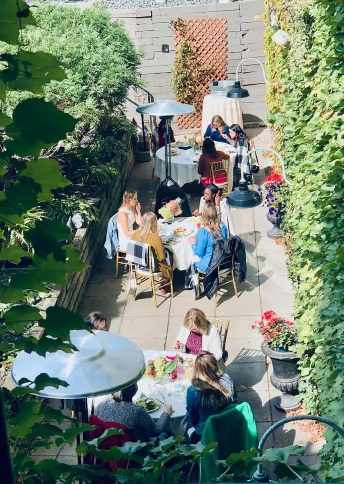 Patio in Nicollet Island Inn