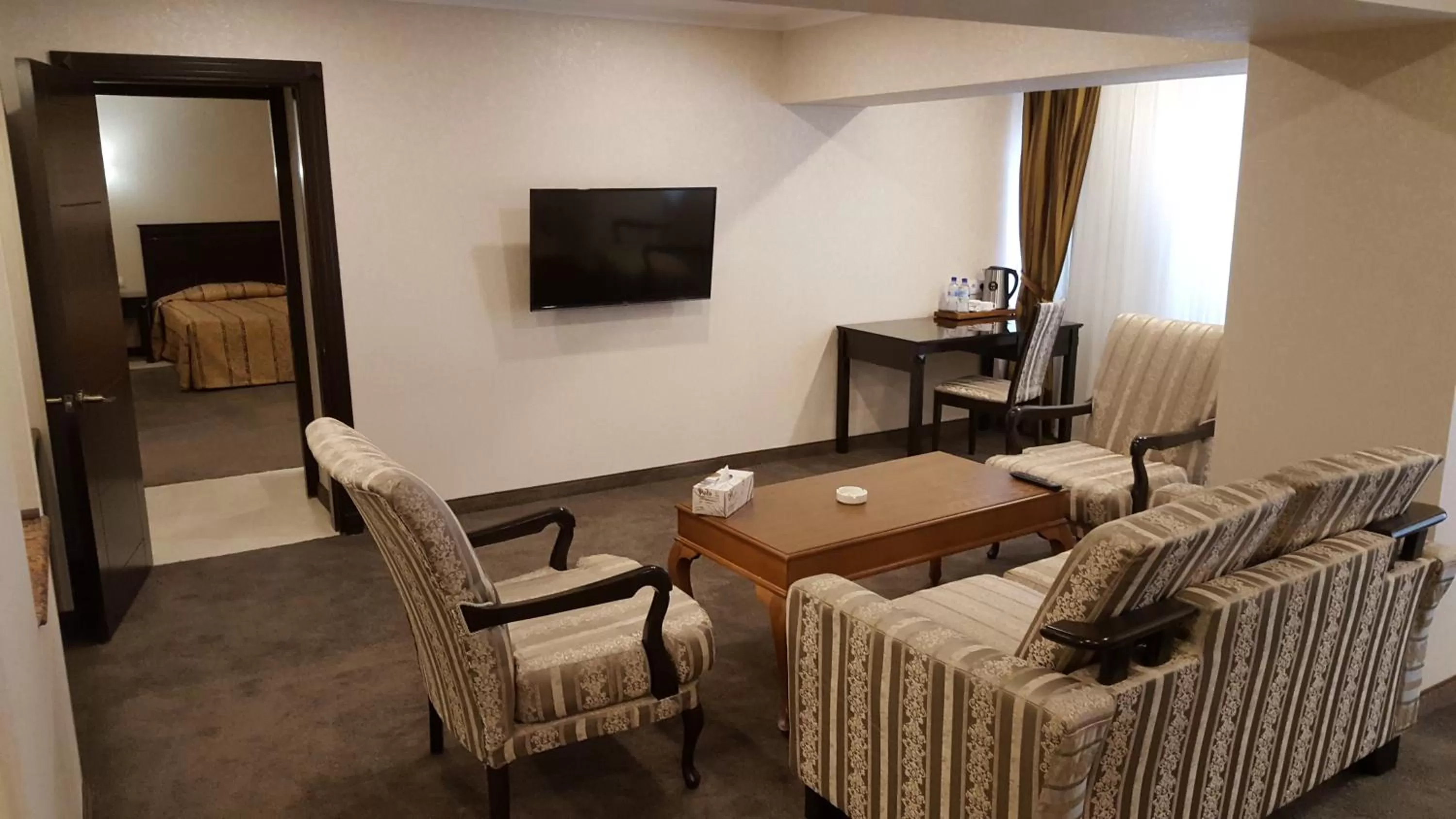 Seating area in Grand Mir Hotel