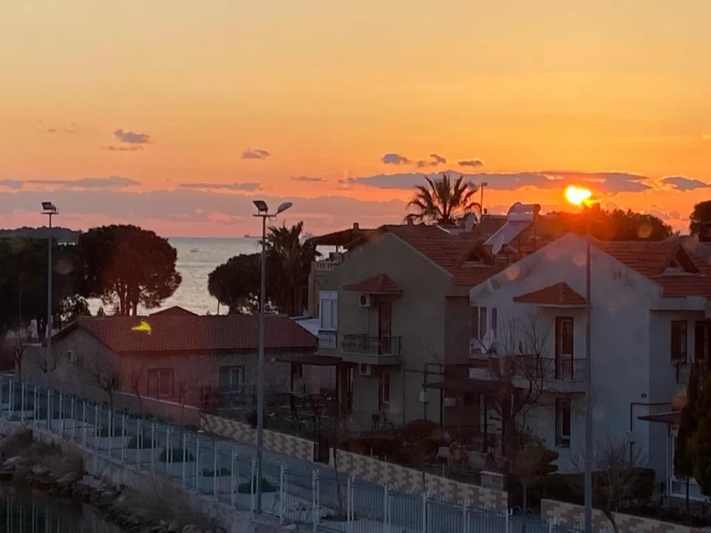 Sunset in Sakran Hotel