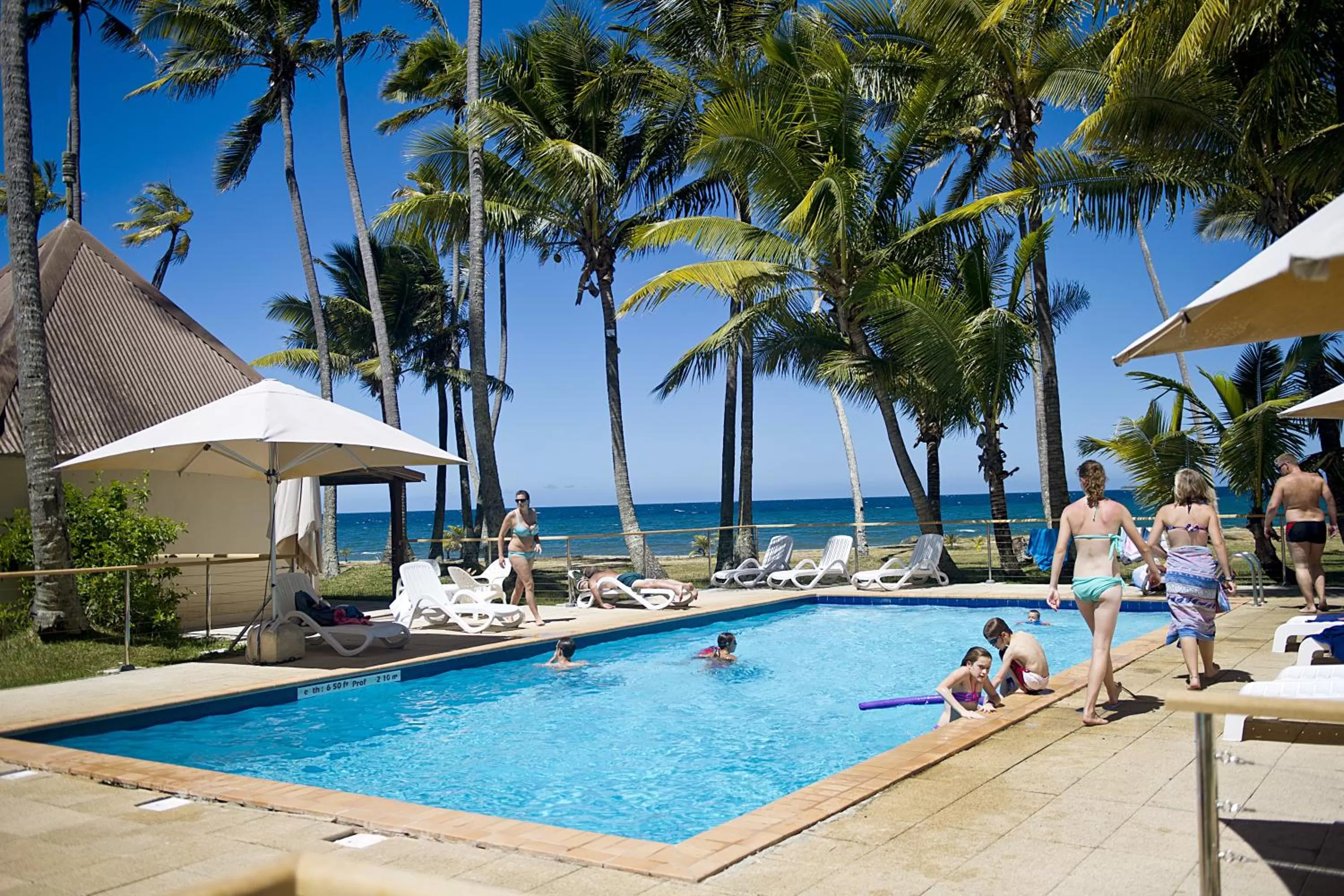 Swimming pool in Hotel Koulnoue Village