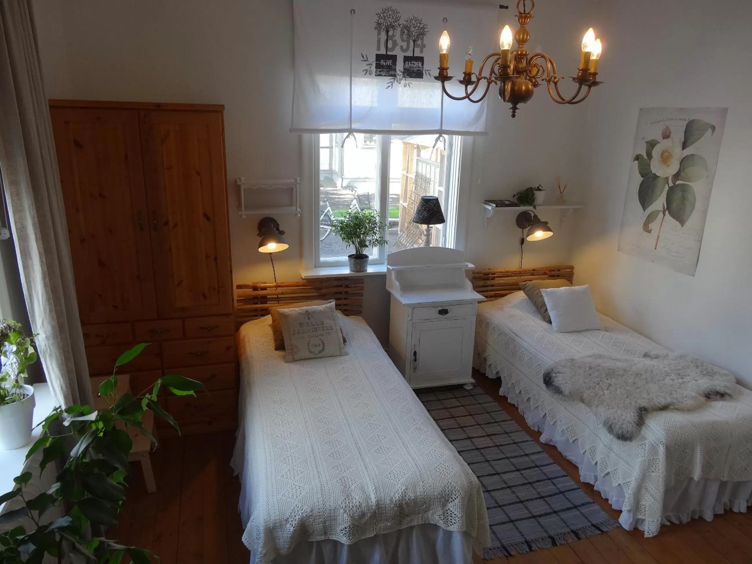 Bedroom, Bed in Gröna Lena