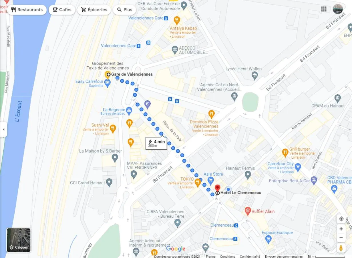 Le Clémenceau Hôtel et Appart'hôtel & Restaurant "Gare Sncf" centre ville